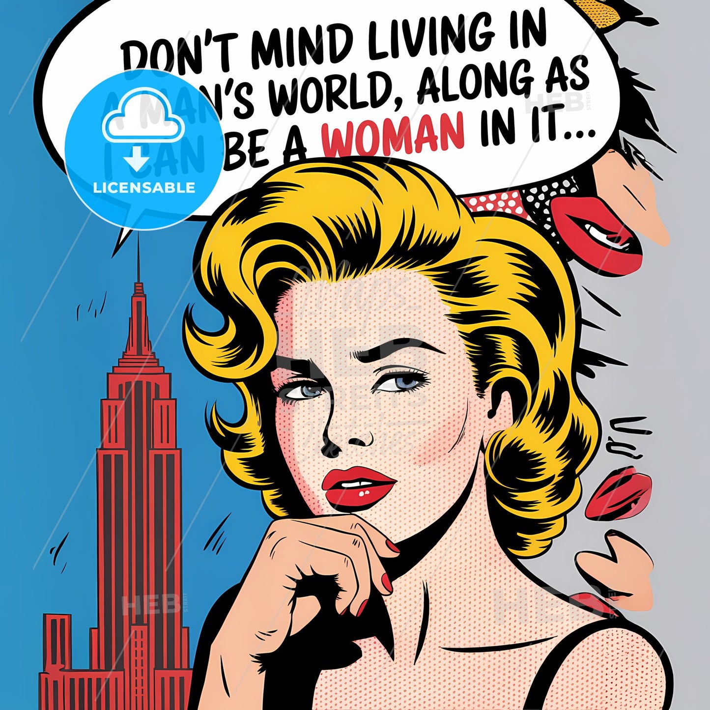 Empowered Elegance: Femme Fatale in a Vintage Cityscape