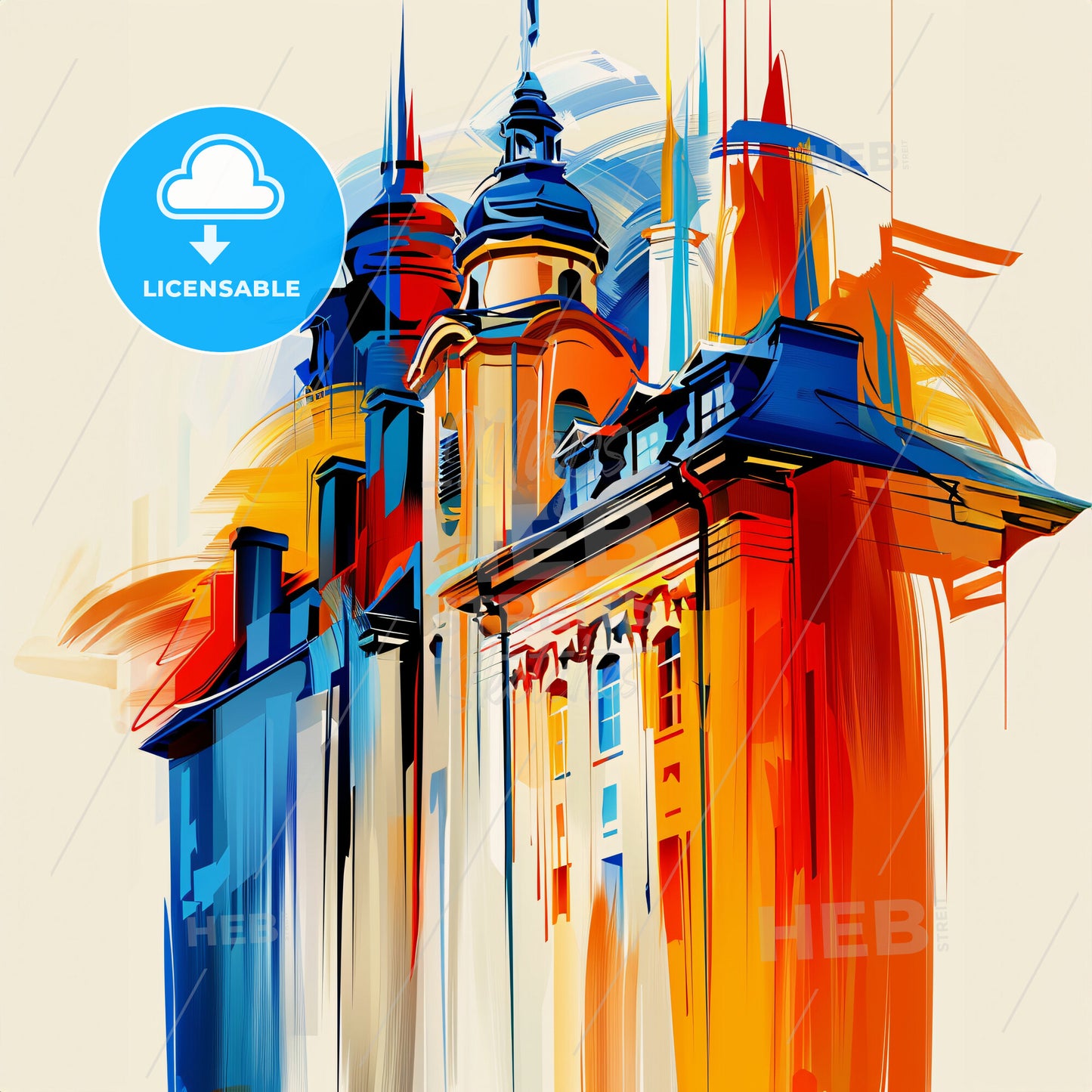 Vibrant Fort Wayne, Indiana - A Colorful Building With Spires