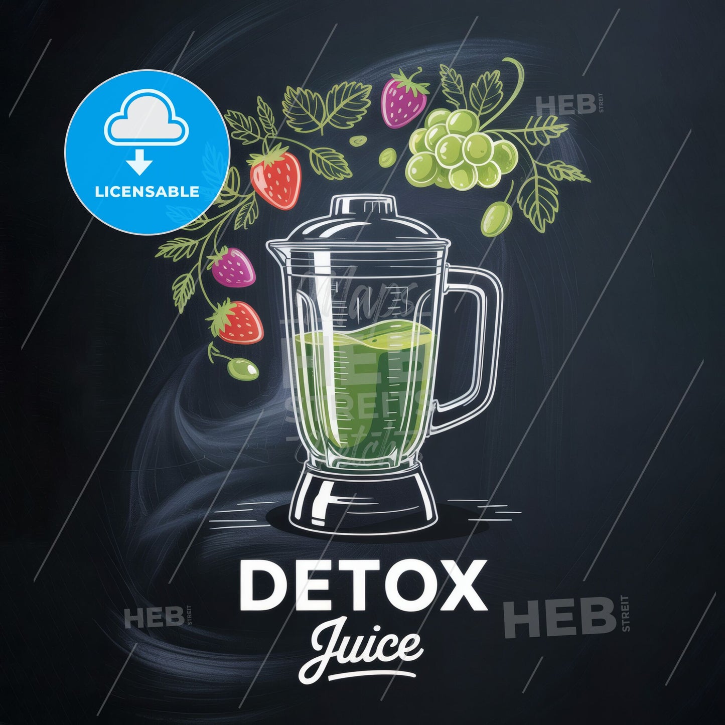 Fresh and Healthy Detox Juice with Vibrant Ingredients for a Rejuvenating Lifestyle