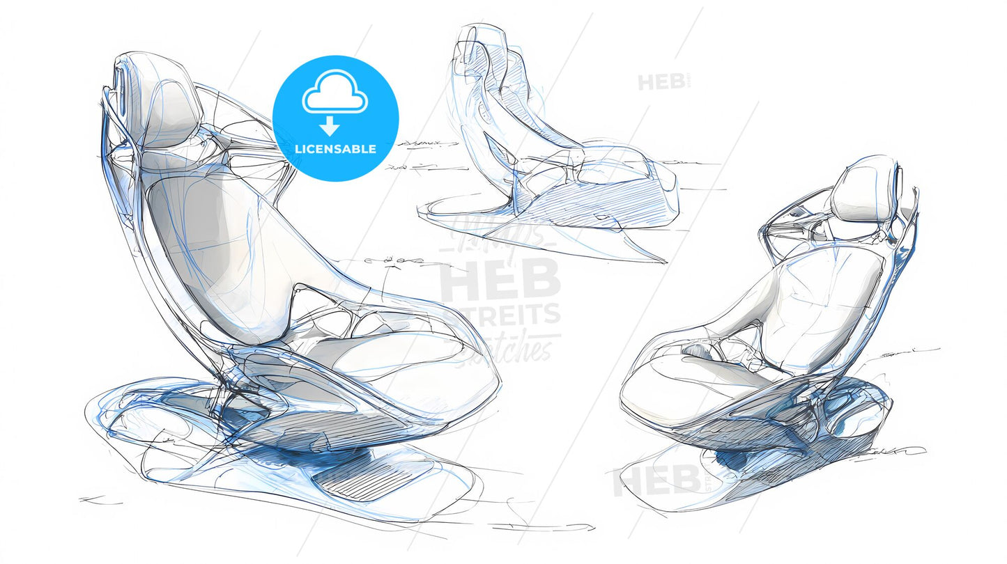 Futuristic Eco-Chic Car Seat Design: Nature-Inspired Innovation