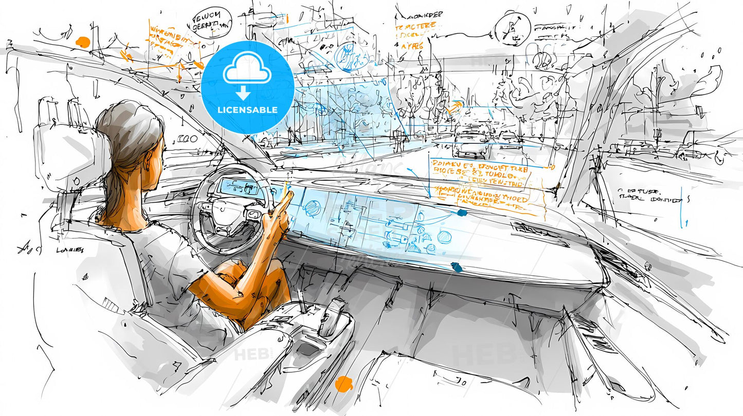 Futuristic SUV Interior: A Glimpse into Augmented Reality Driving Experience