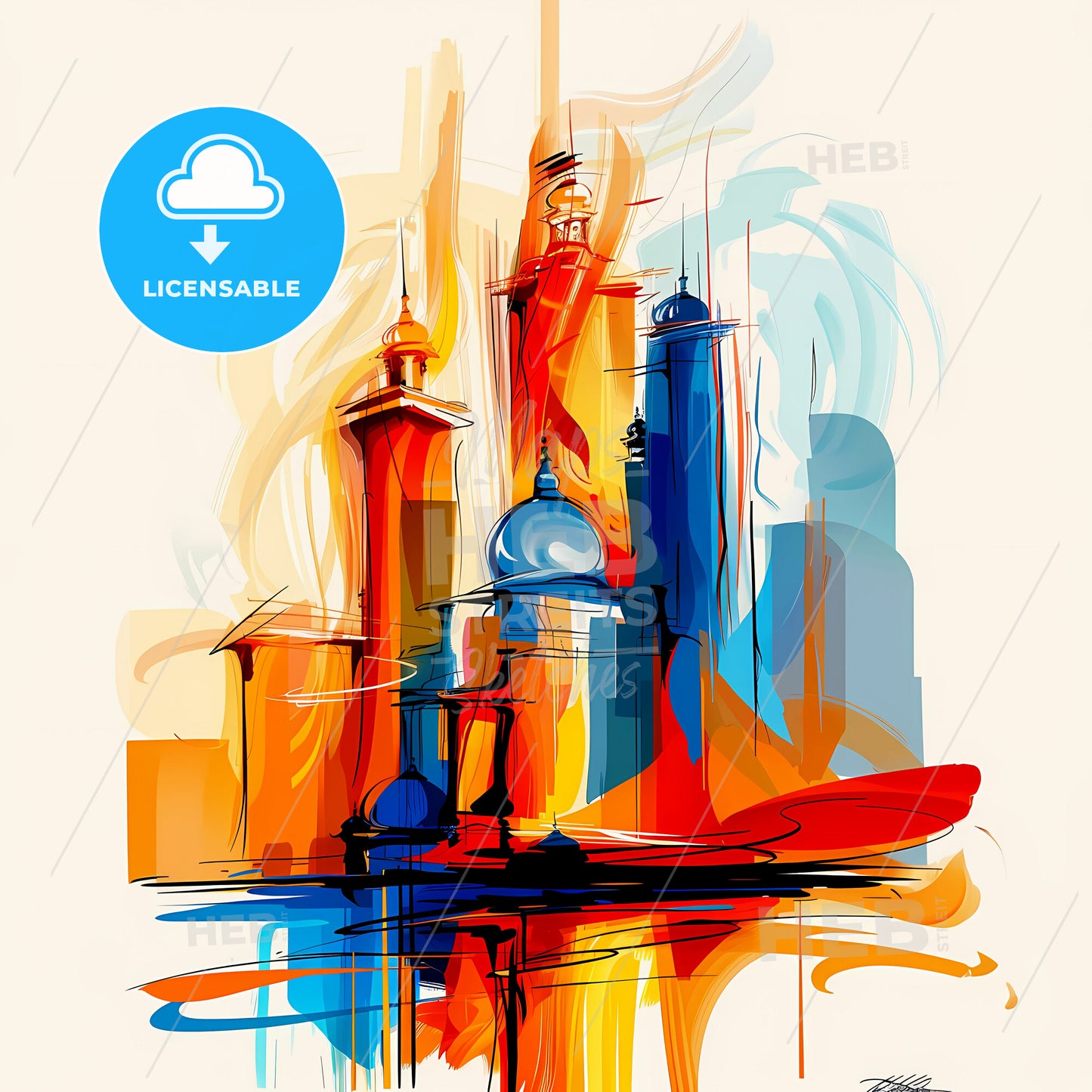 Vibrant Lahore, Pakistan - A Painting Of A City