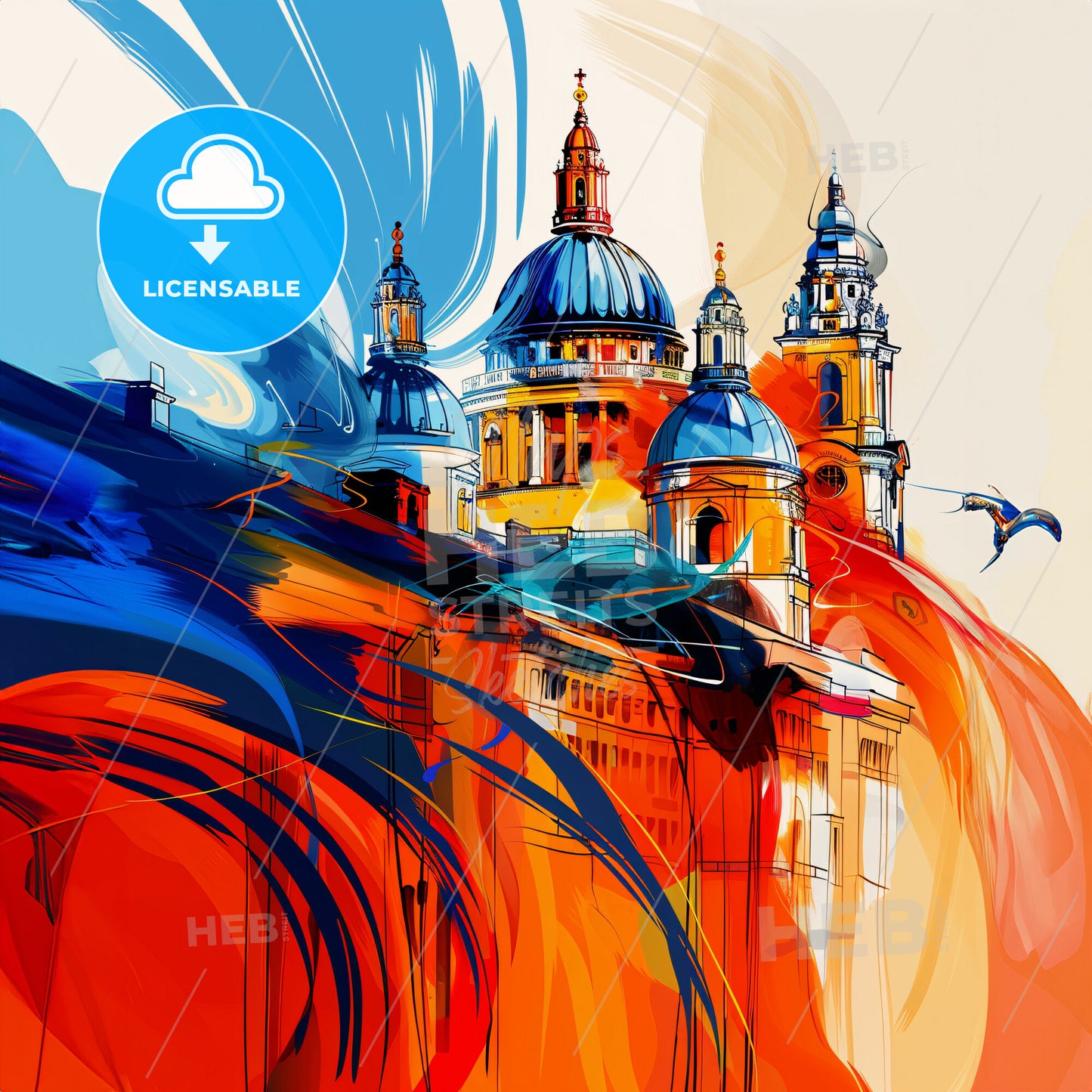 Vibrant London, Canada - A Colorful Painting Of A Building