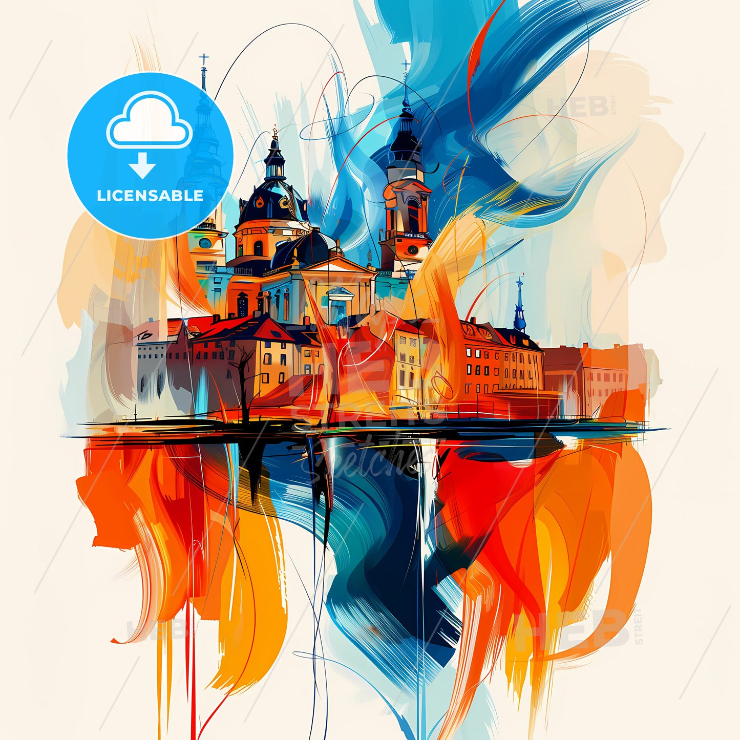 Vibrant Maastricht, Netherlands - A Painting Of A City