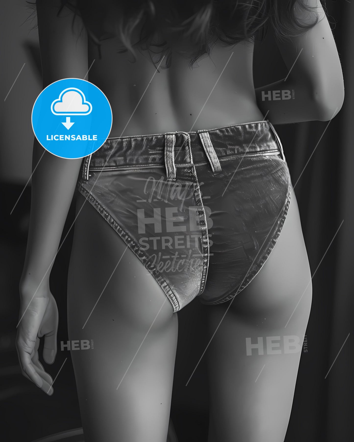 Hip Curves: Vibrant Minimal Art Showcase of Stunning Hips