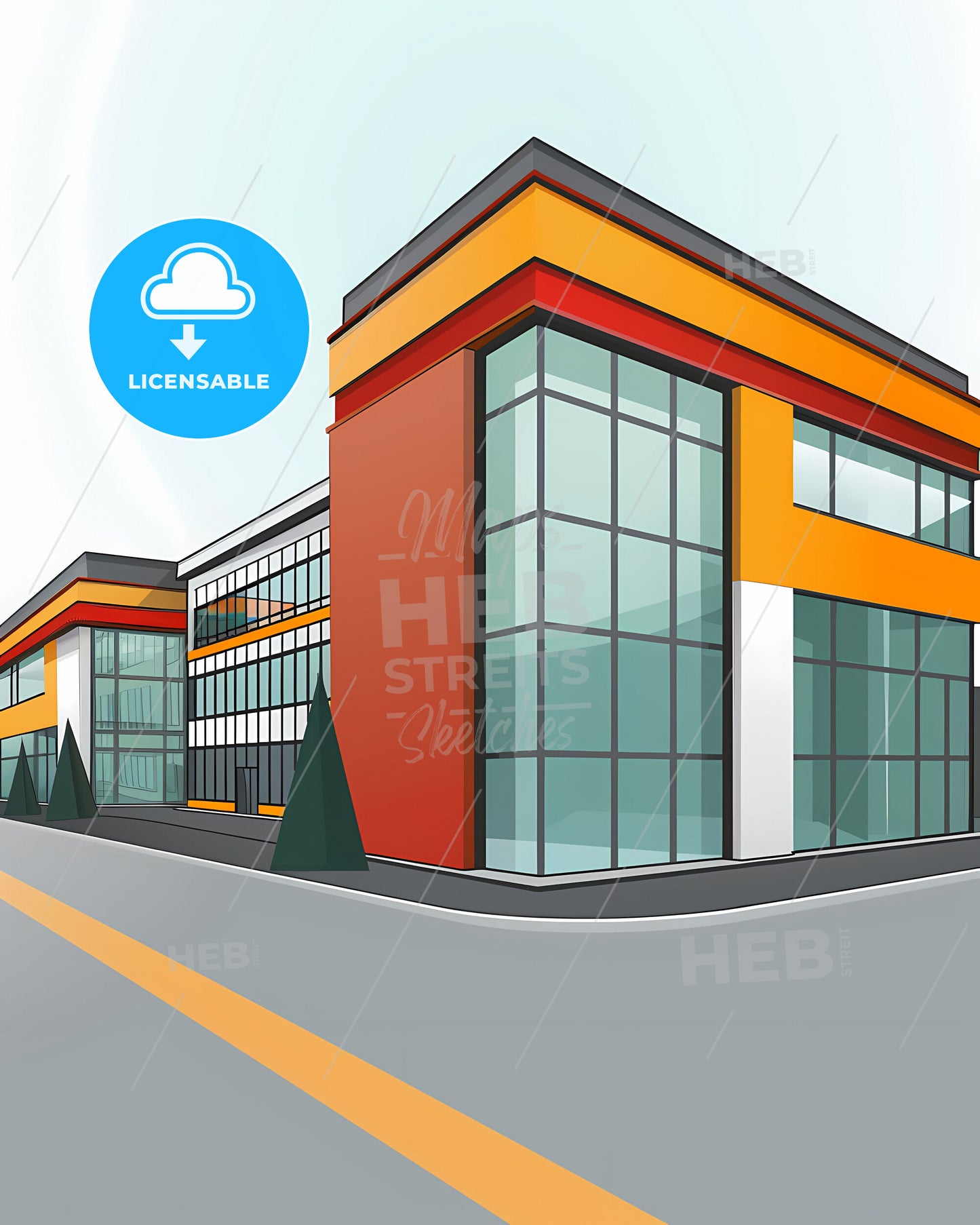 Bauhaus Painting Museo de Arte Contemporaneo de Castilla y Leon Flat Clear Geometry Bright Colors Minimalism