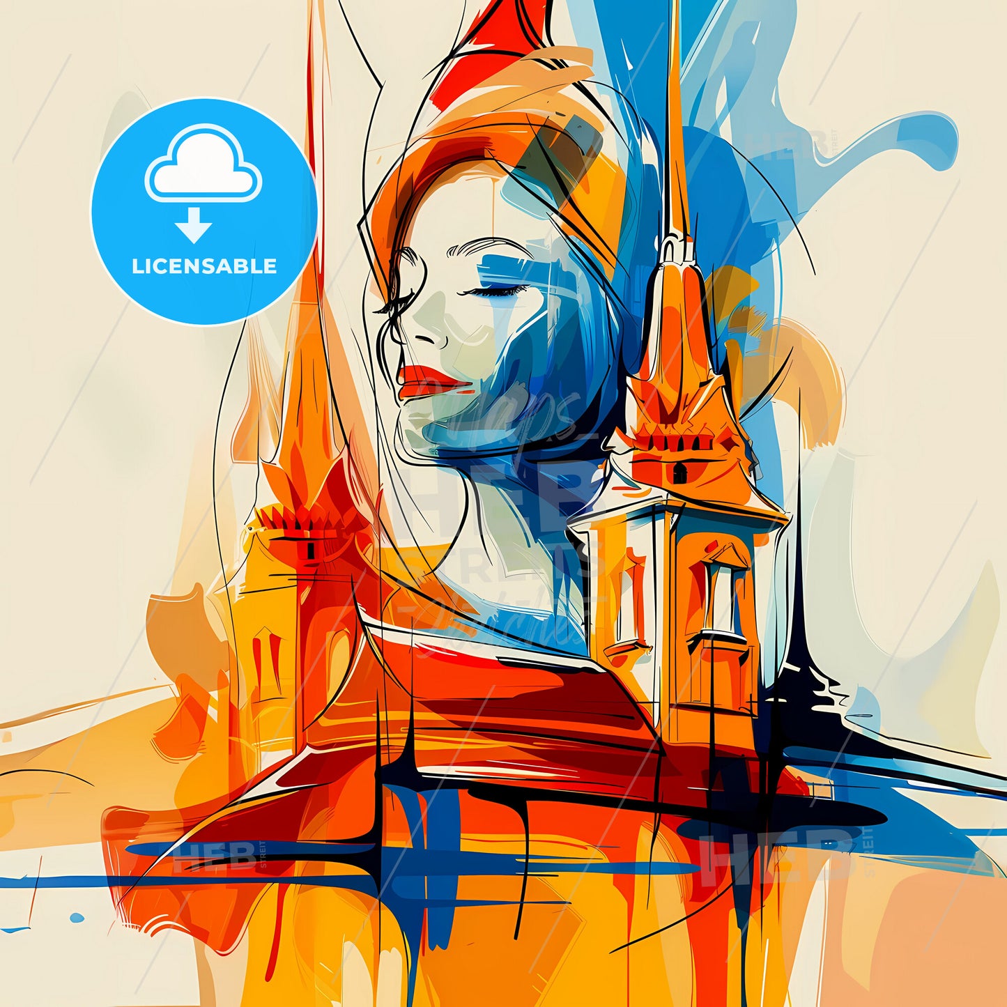 Vibrant Nakhon Ratchasima, Thailand - A Woman With A Hat And A Tower