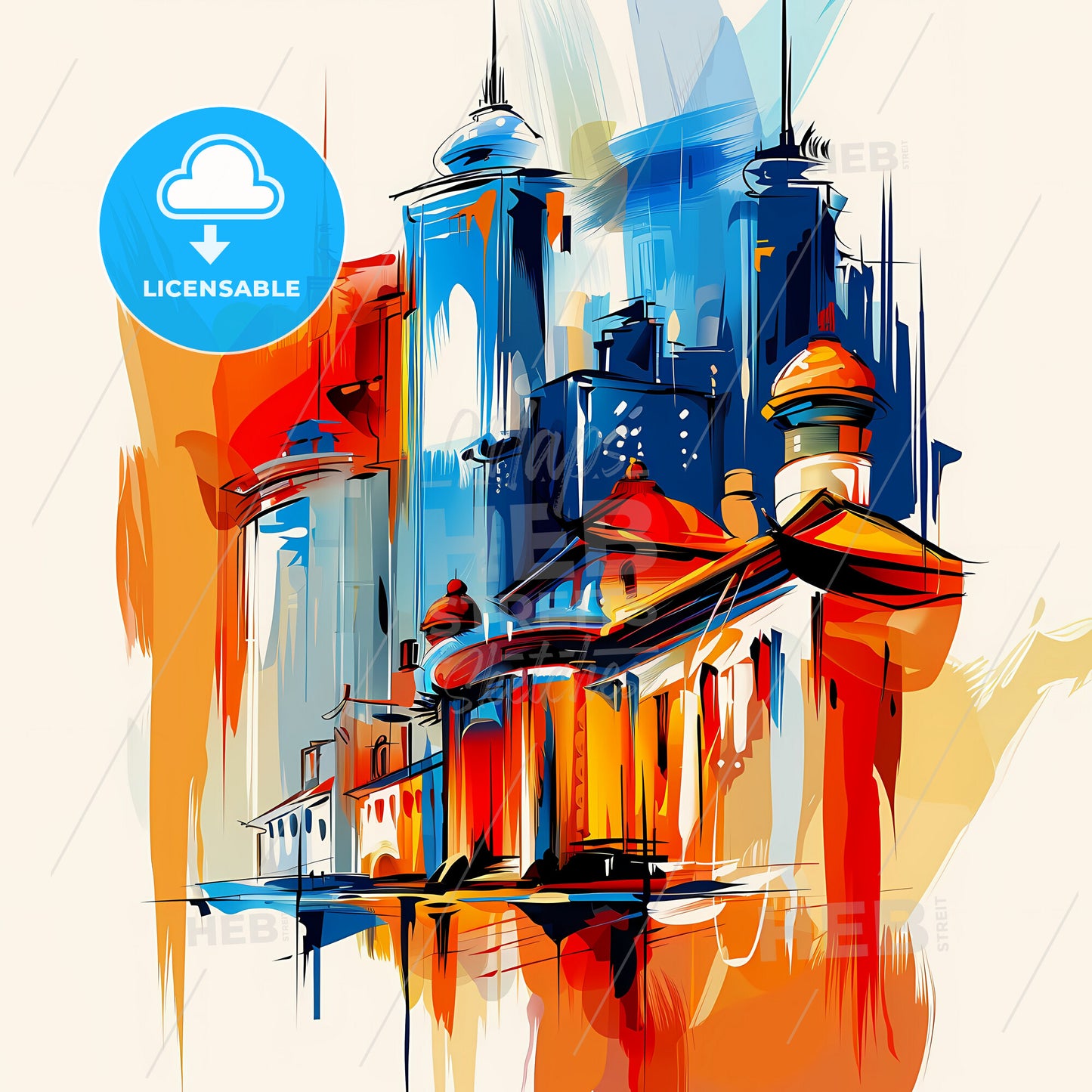 Vibrant Nanjing, China - A Painting Of A City