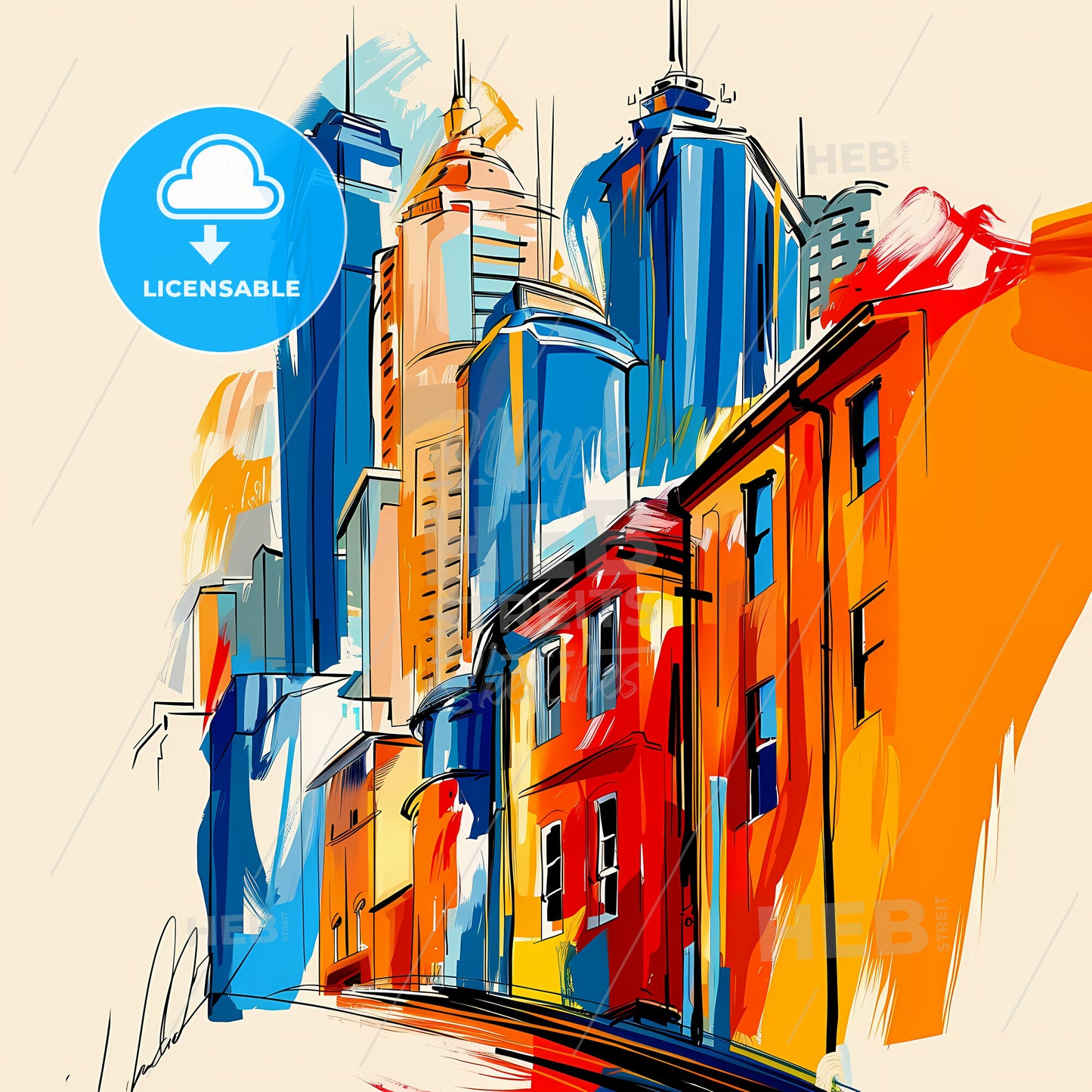 Vibrant Newcastle–Maitland, Australia - A Colorful Cityscape With Buildings