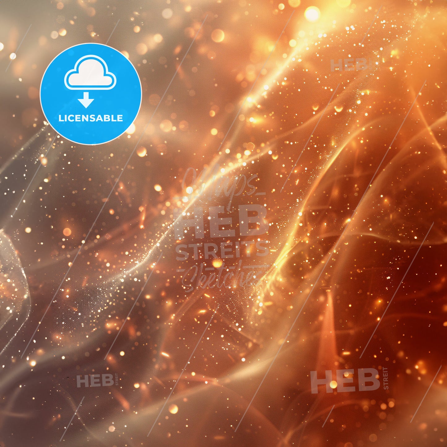 Pastel Perspectives - A glowing orange and white background