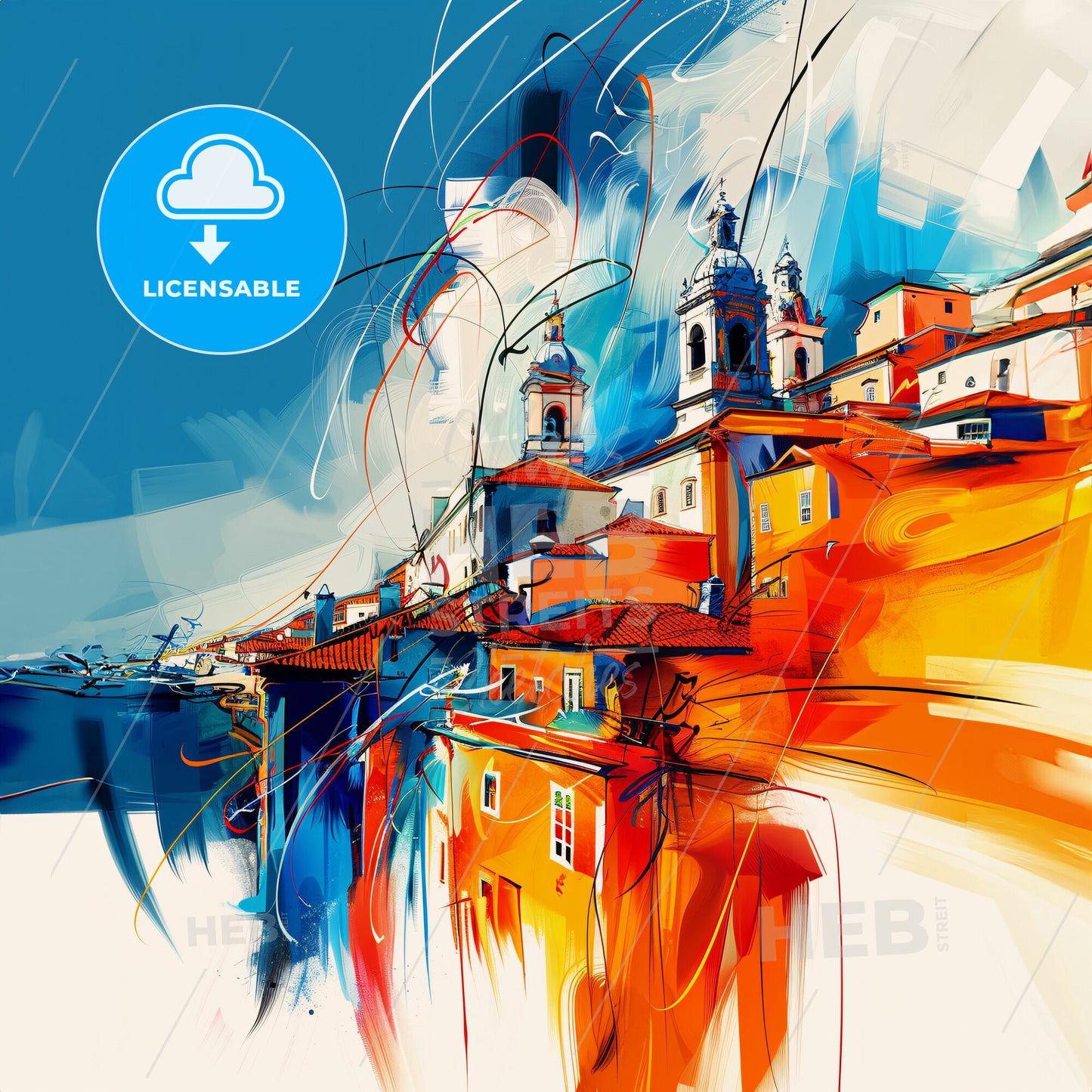 Vibrant Portimão, Portugal - A Painting Of A City