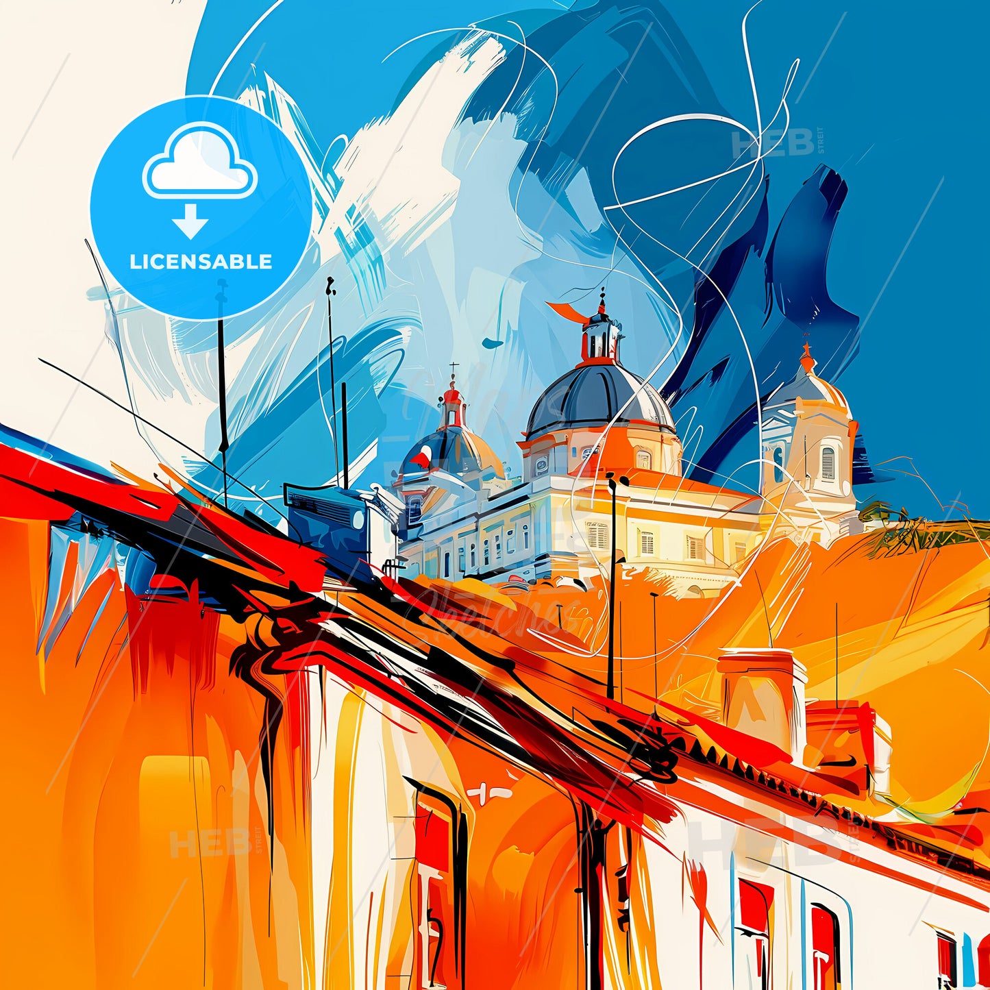 Vibrant Porto Velho, Brazil - A Building On Top Of A Hill