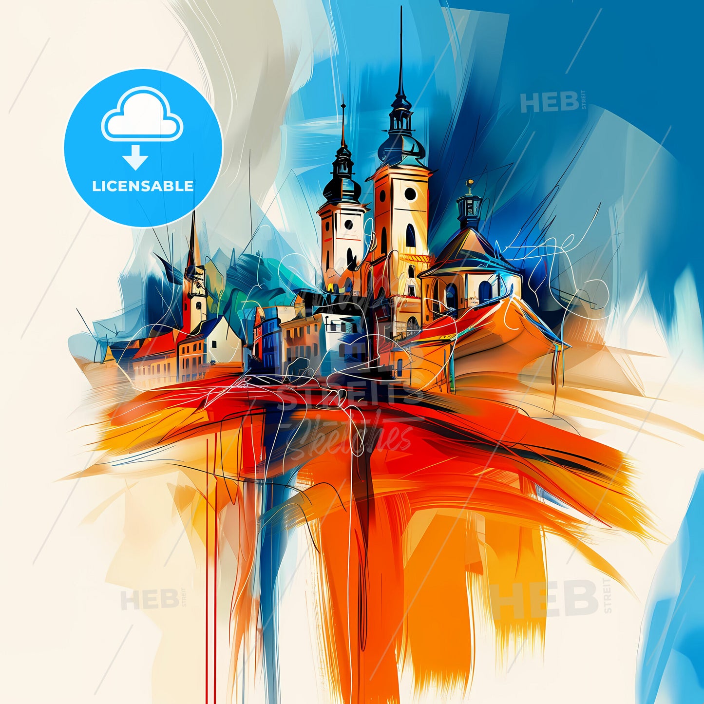 Vibrant Remscheid, Germany - A Painting Of A City