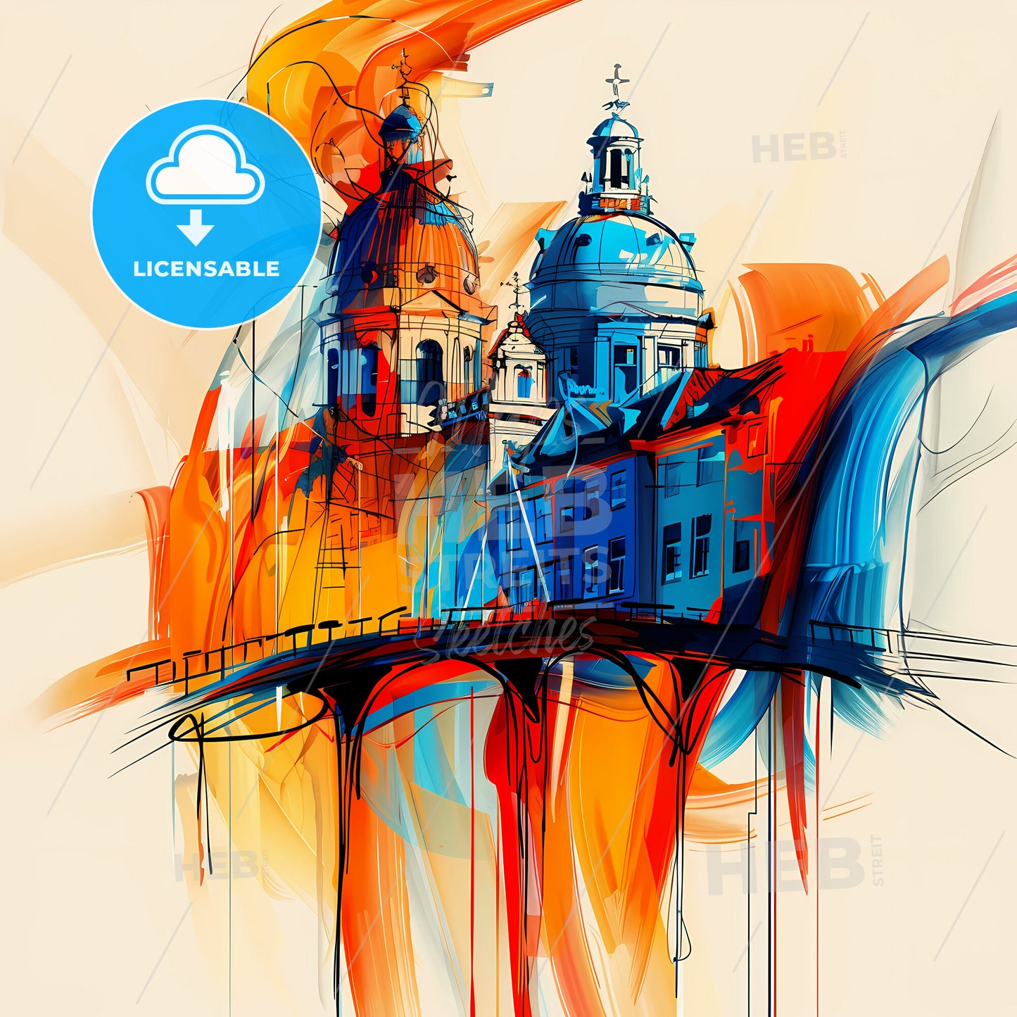 Vibrant Roosendaal, Netherlands - A Painting Of A Building