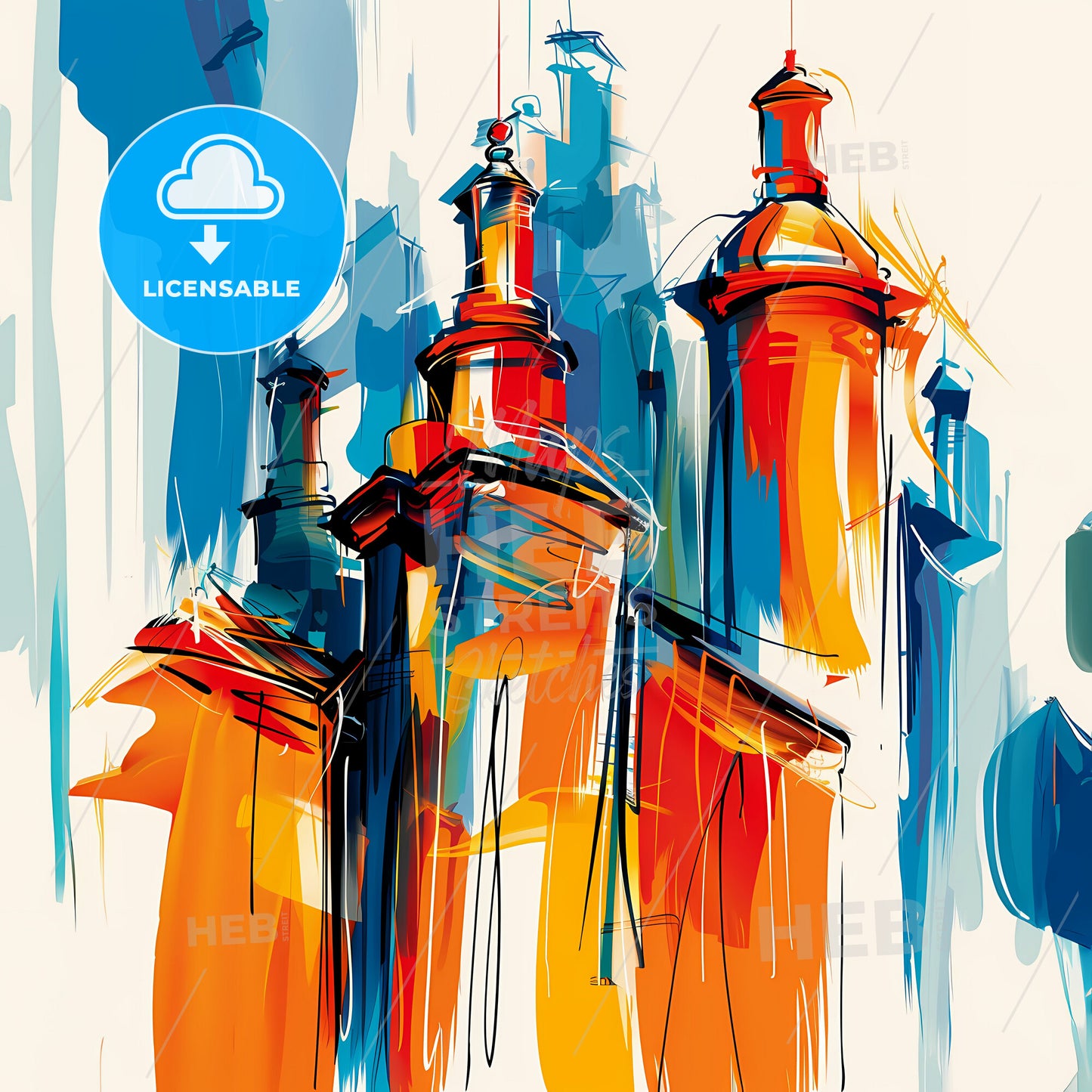 Vibrant San Juan, Argentina - A Painting Of A Building