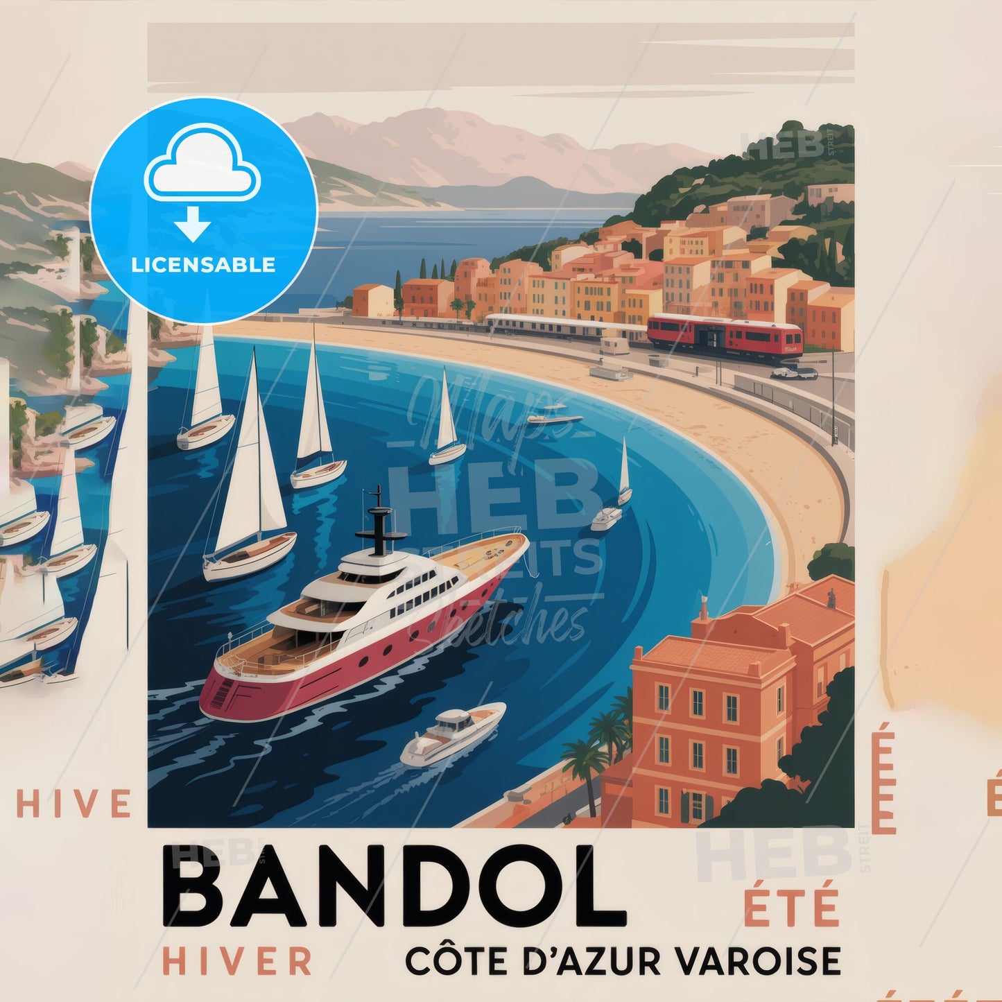 Scenic Coastal Bliss: Bandol, Côte d'Azur - A Luxurious Escape on the Mediterranean