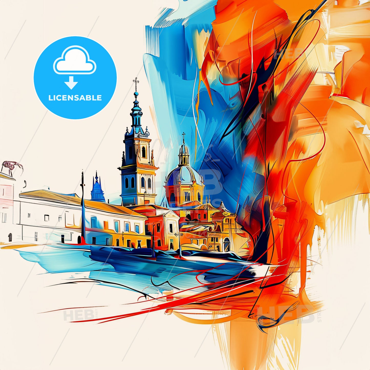 Vibrant Sevilla, Spain - A Painting Of A City