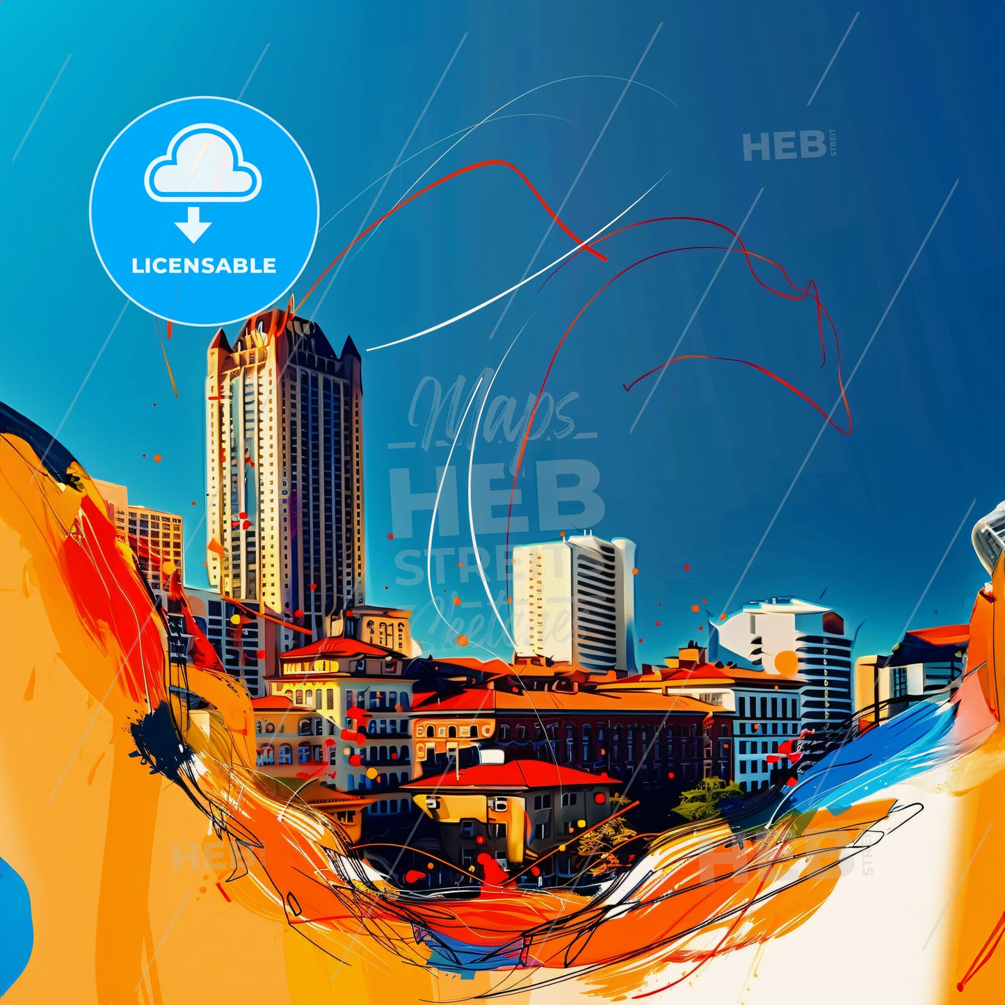 Vibrant Tulsa, Oklahoma - A Cityscape With Buildings And Blue Sky