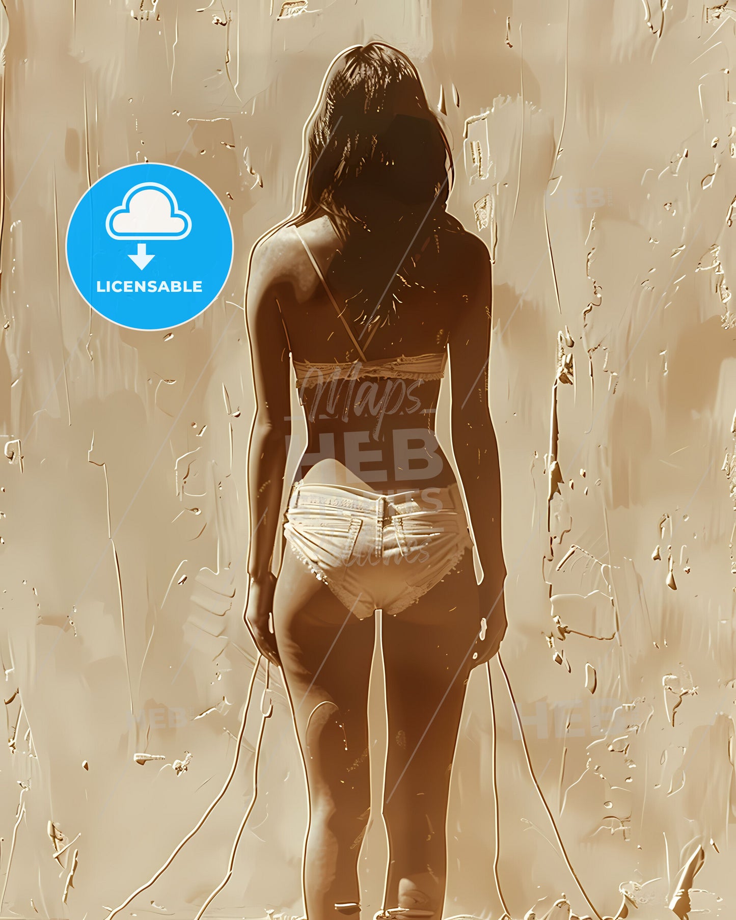 Minimalist Woman Figure Painting, Fashion, Outline, Art, Portrait, Abstract, Lines