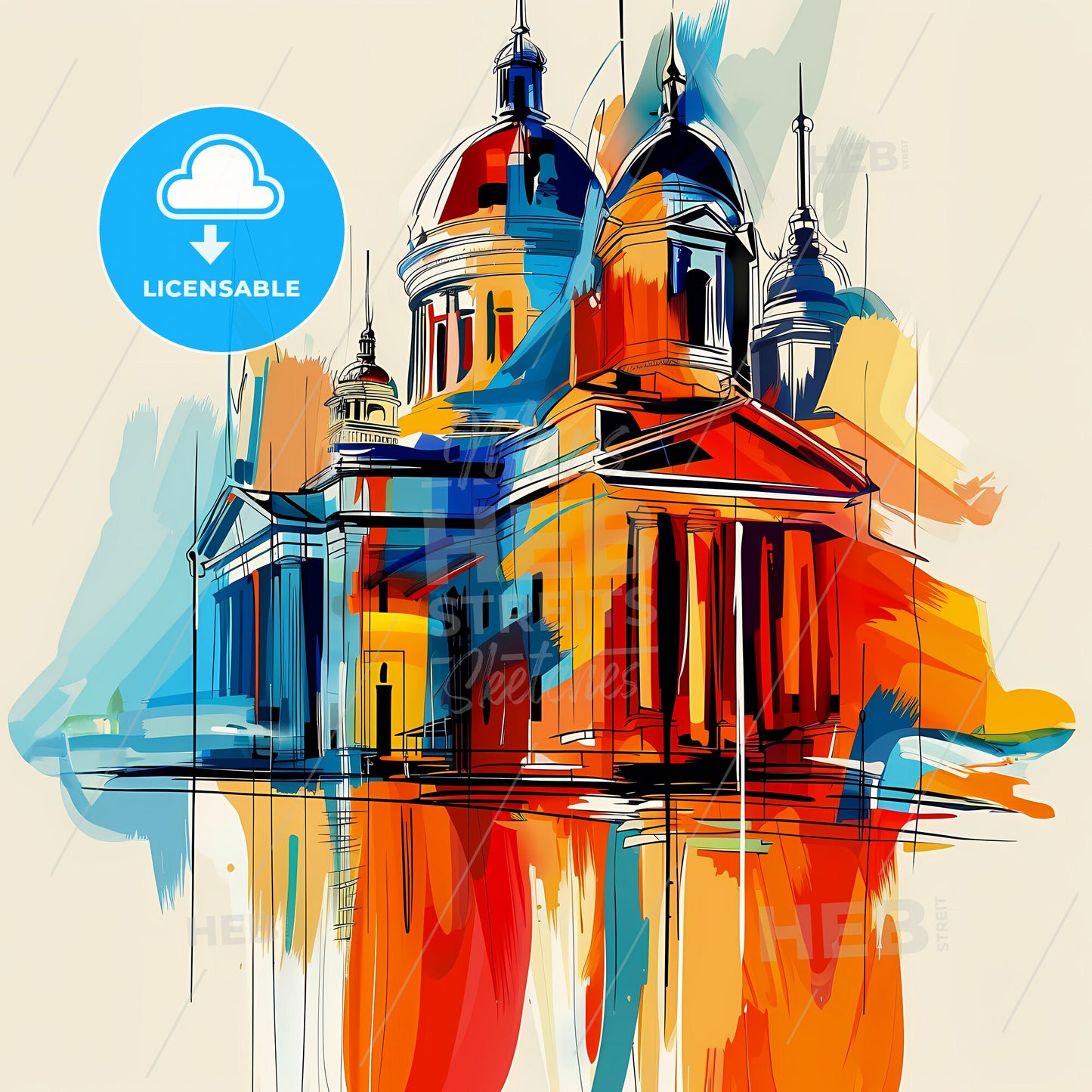 Vibrant Worcester, Massachusetts - A Colorful Building With A Domed Roof