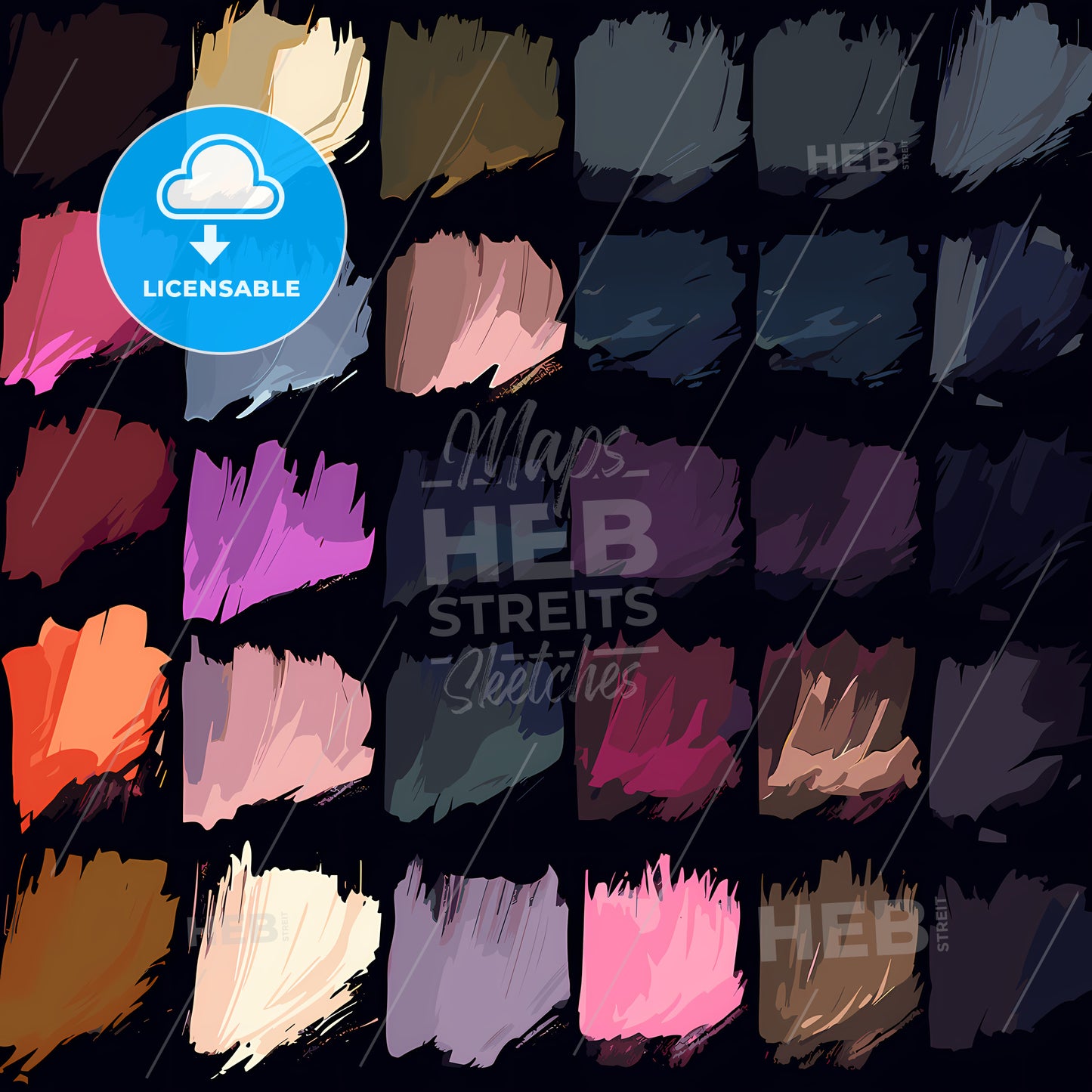 Palette Of Different Colors