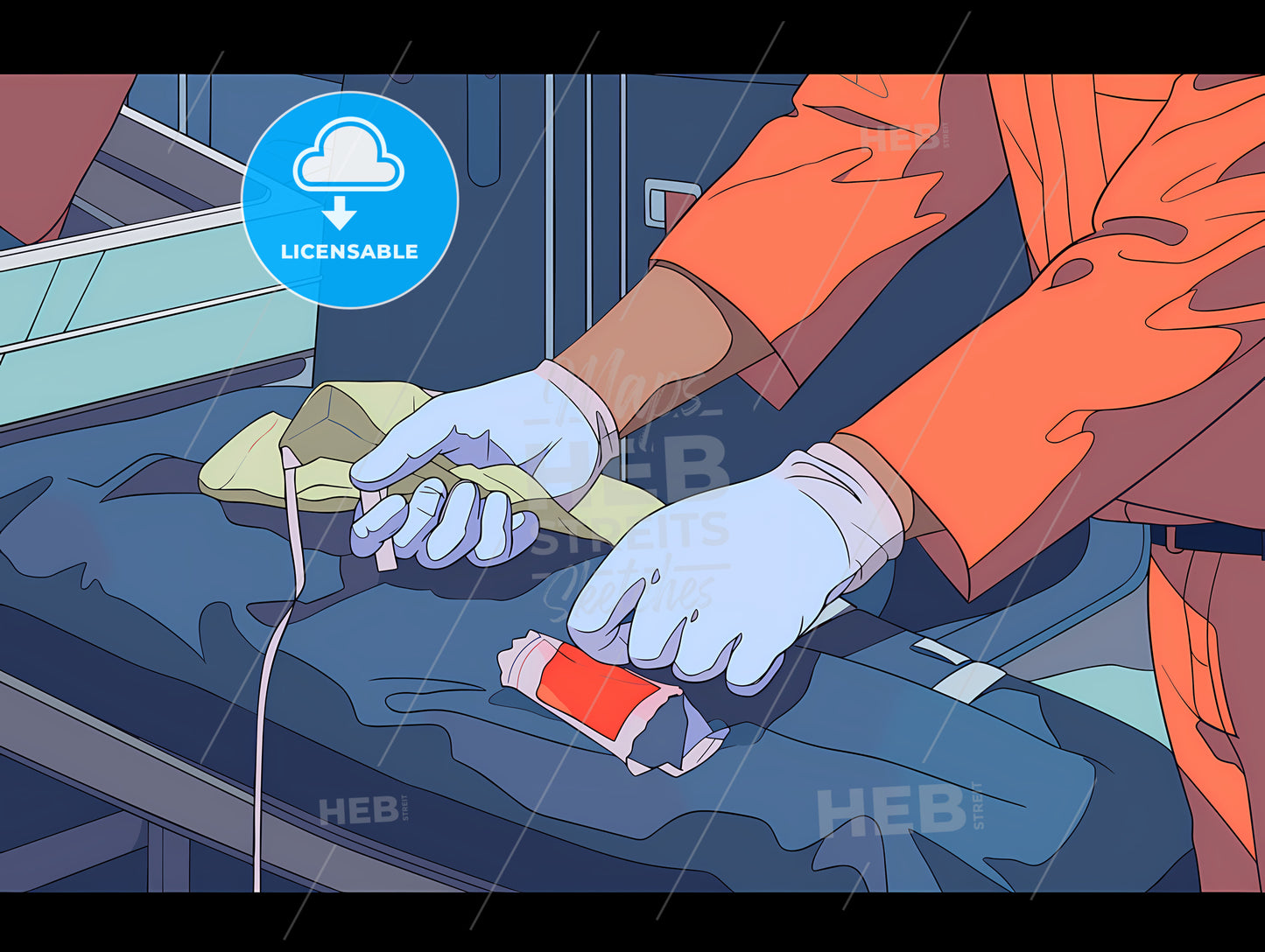 Cartoon Of A Person Wearing Gloves