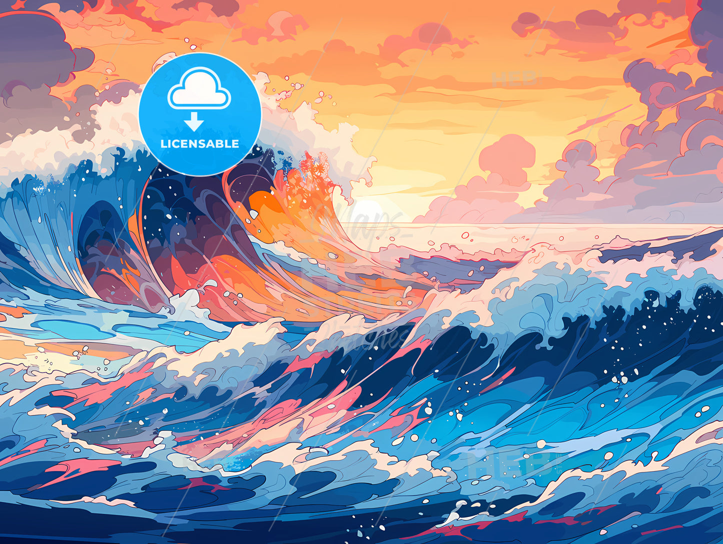 Large Wave In The Ocean