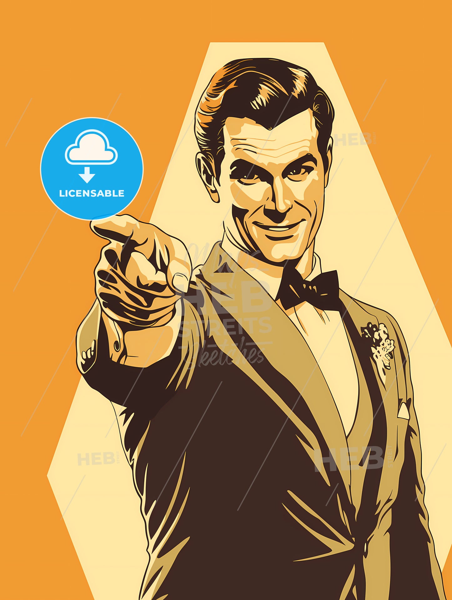 Man In A Suit Pointing At The Camera