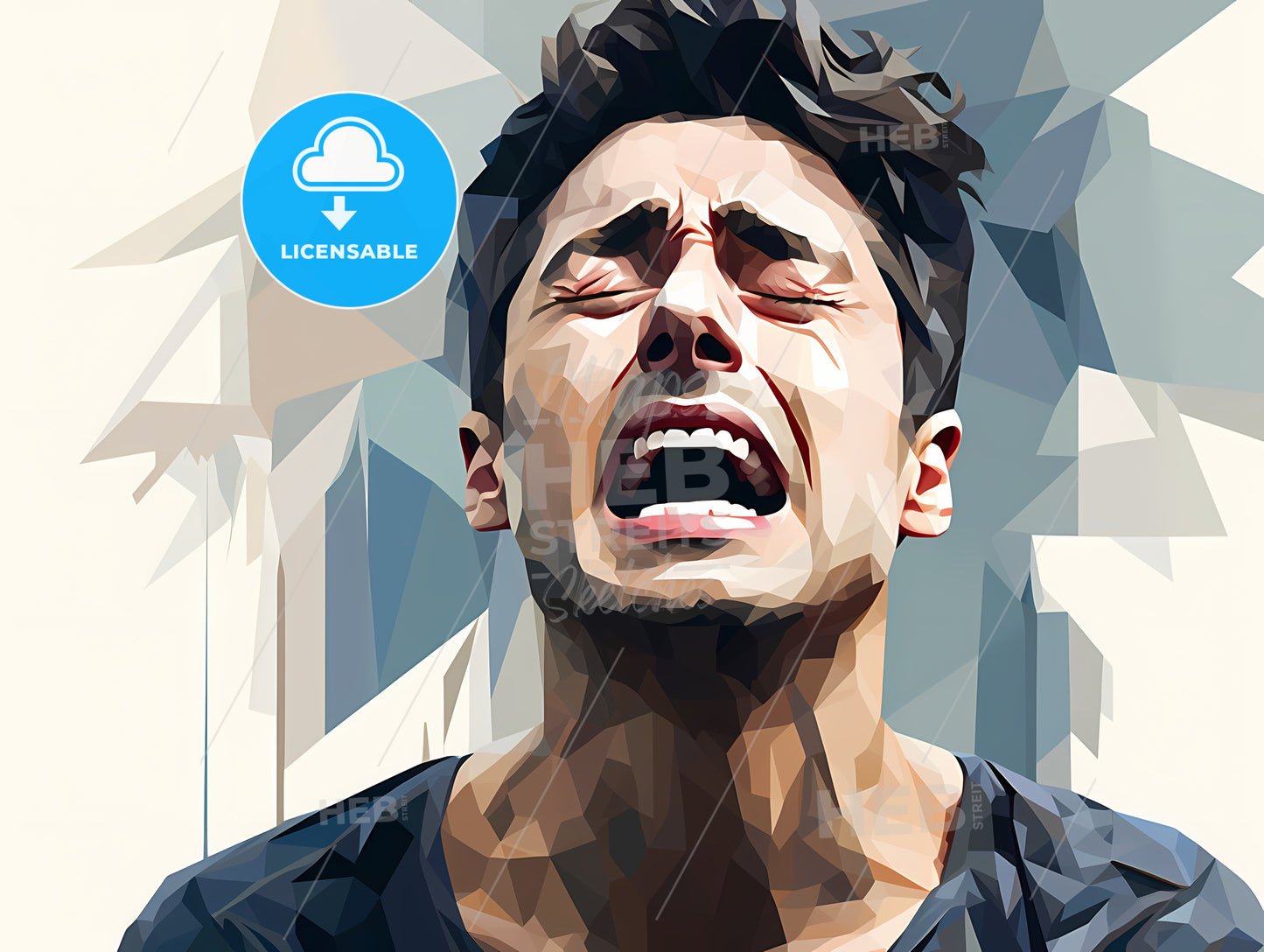 Man With His Eyes Closed