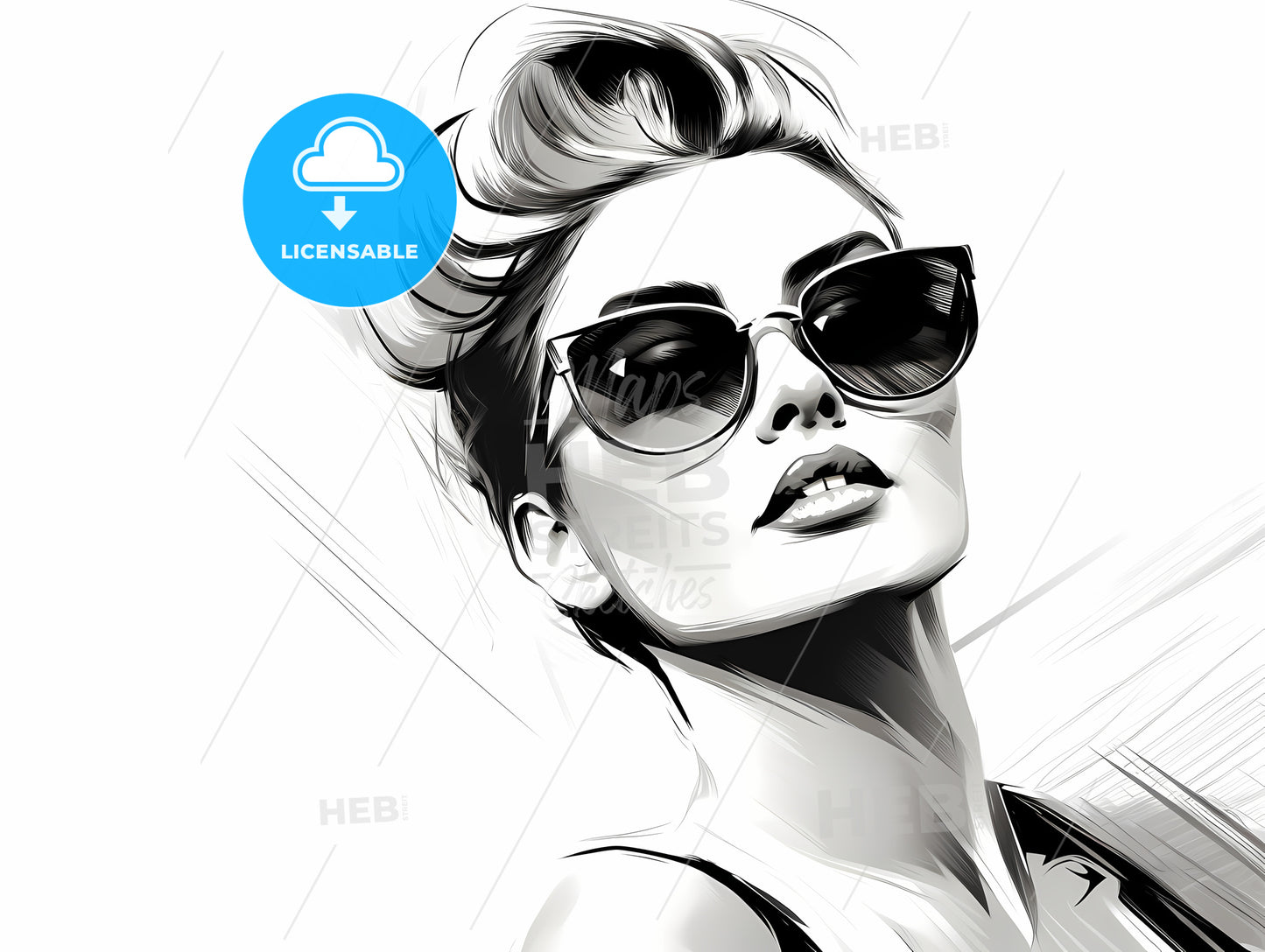 Woman Wearing Sunglasses