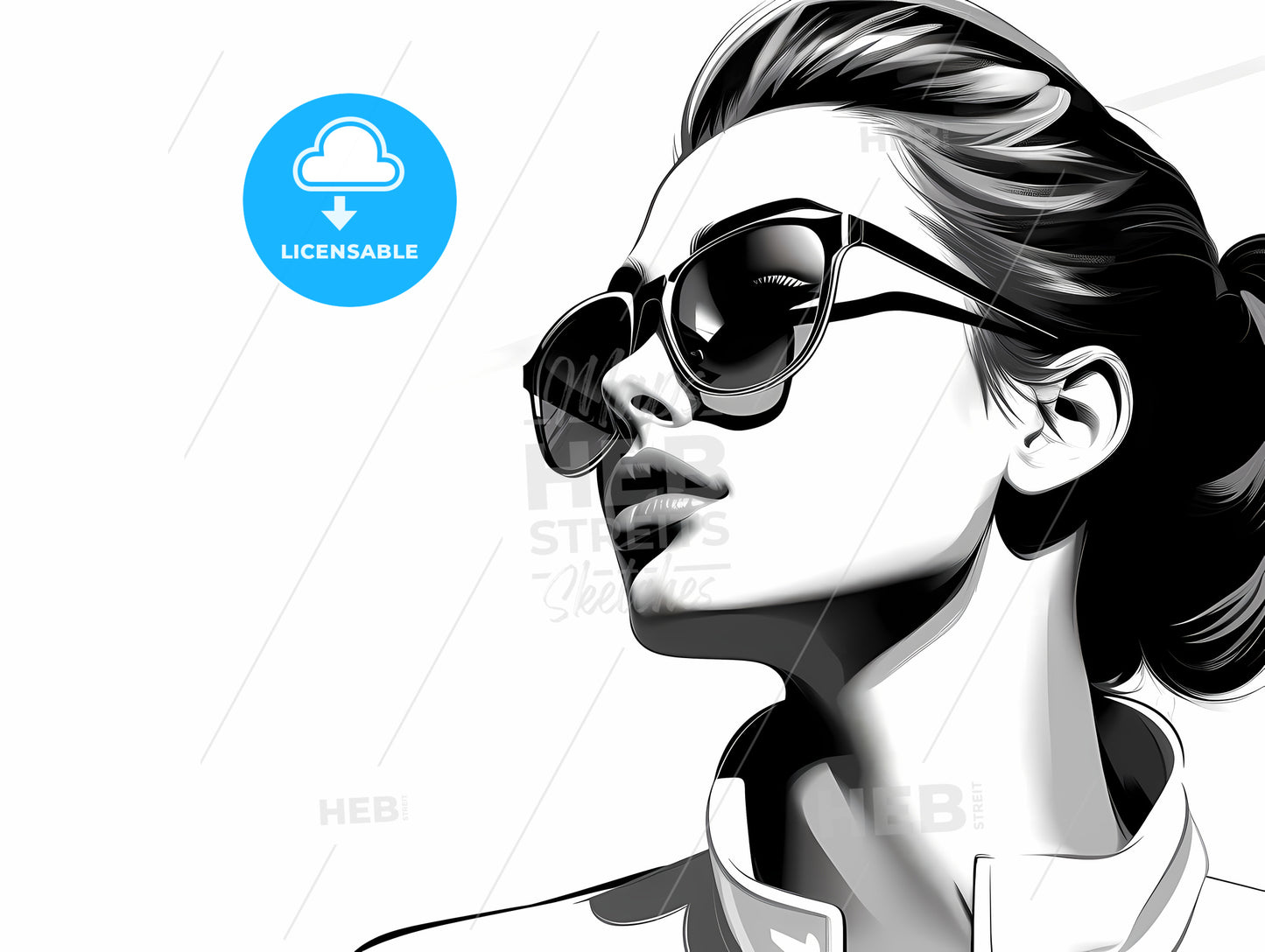Woman Wearing Sunglasses