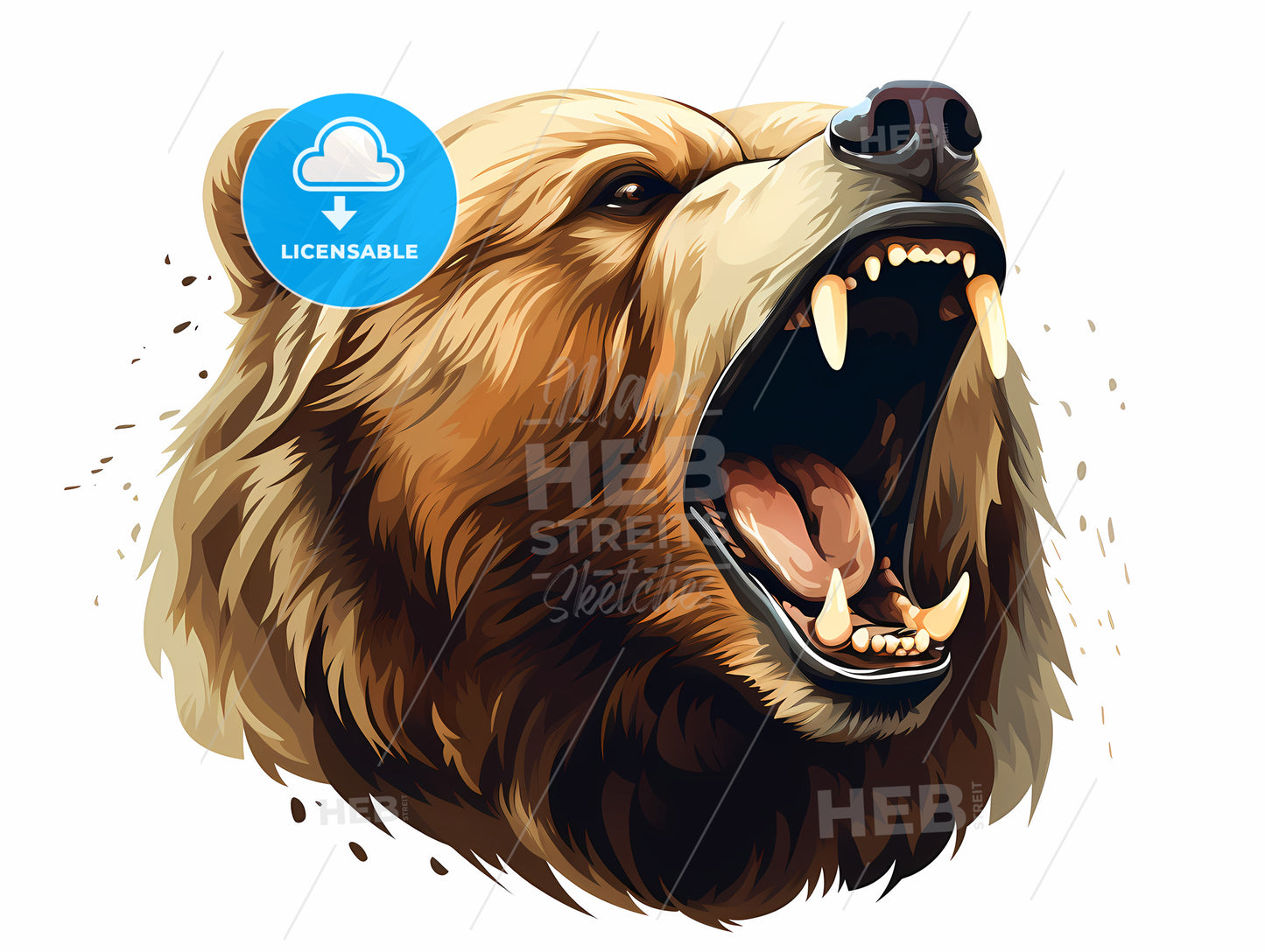 Bear With Its Mouth Open