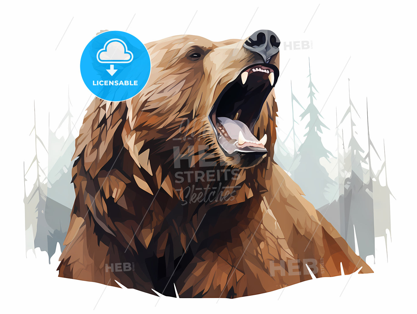 Bear With Its Mouth Open