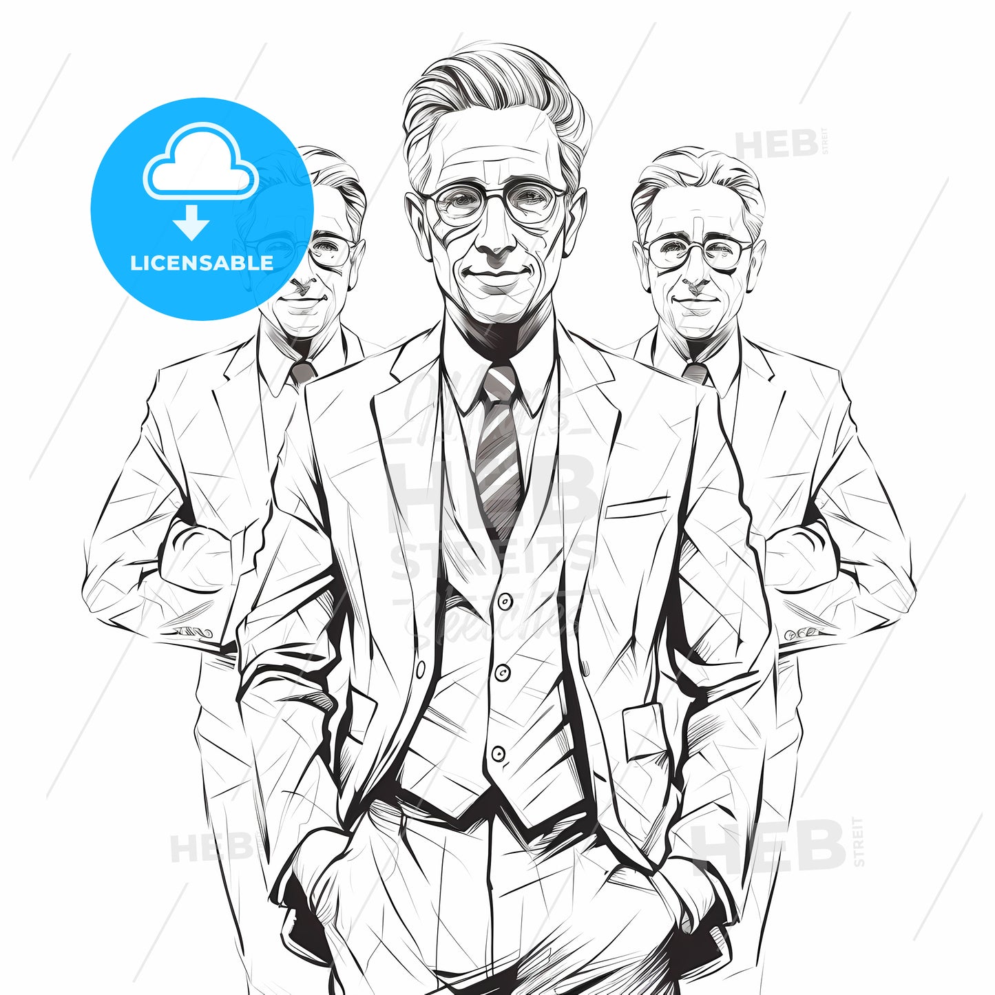 Man In A Suit With His Hands In His Pockets