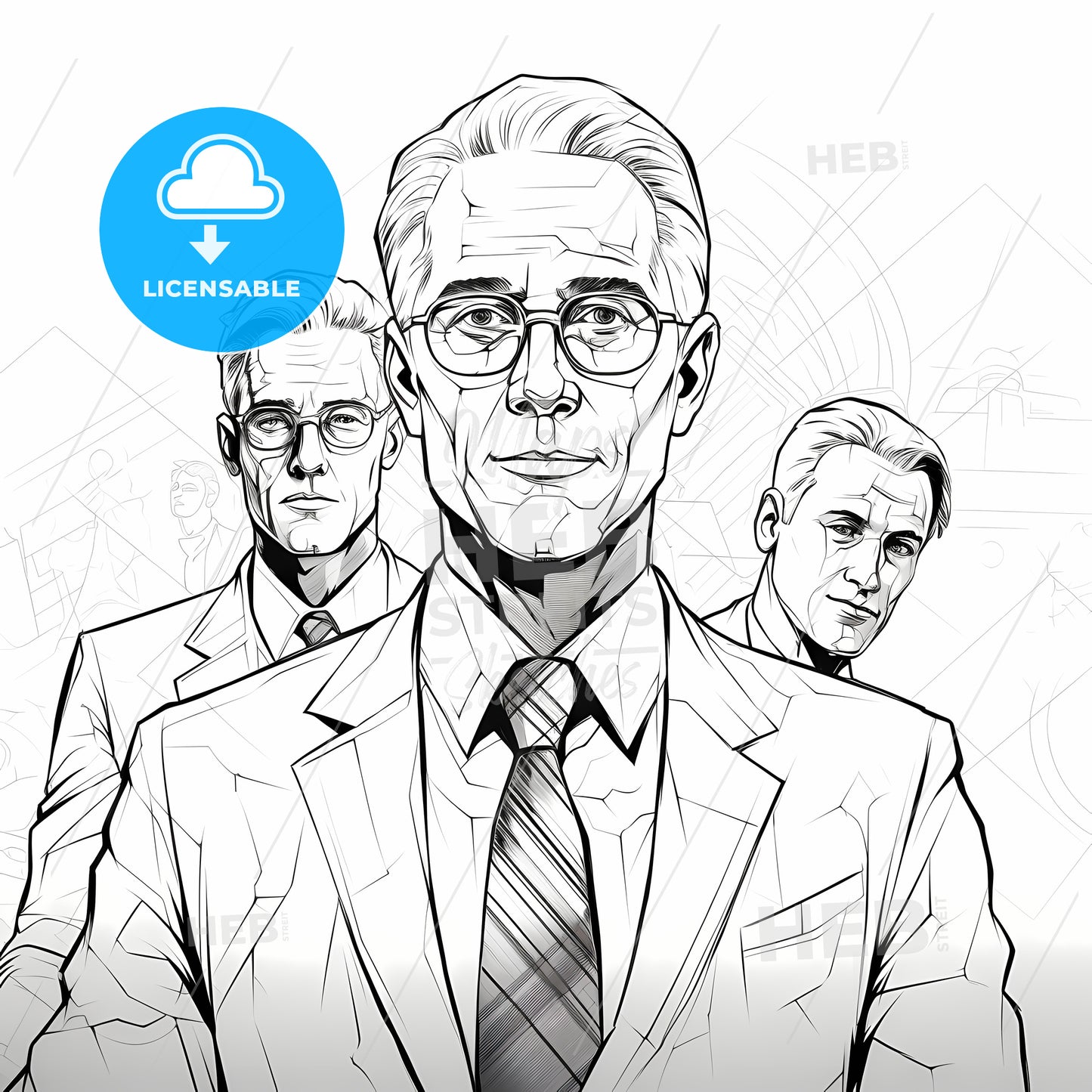 Group Of Men In Suits