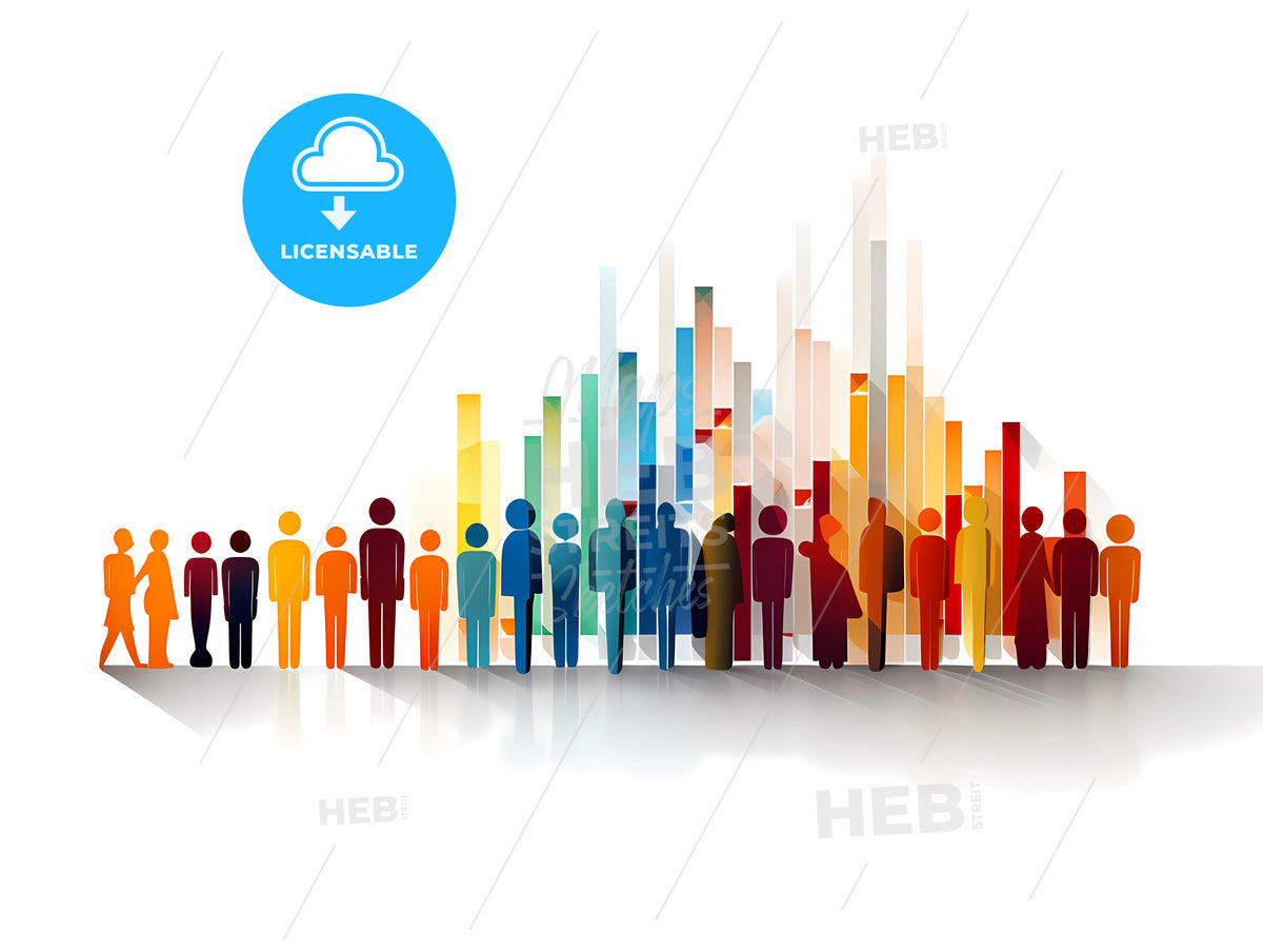 Group Of People Standing In A Line