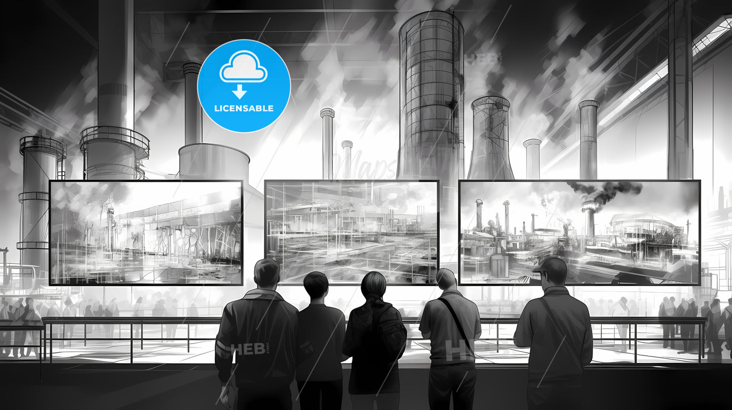 Group Of People Looking At A Painting