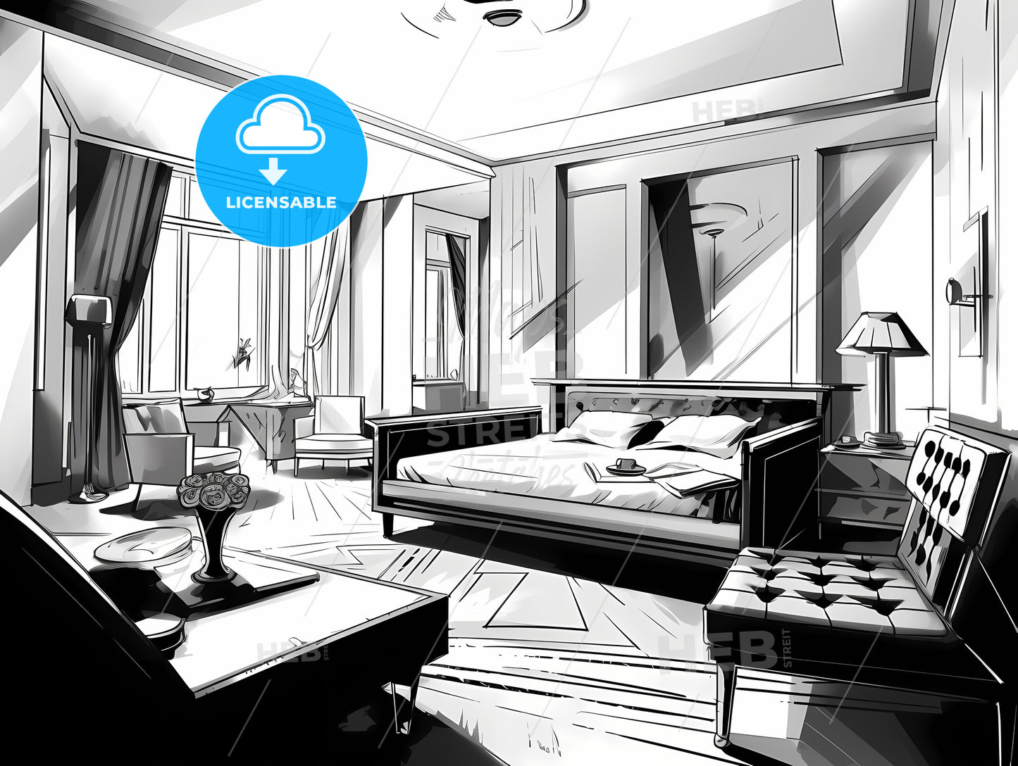 Room With A Bed And A Table