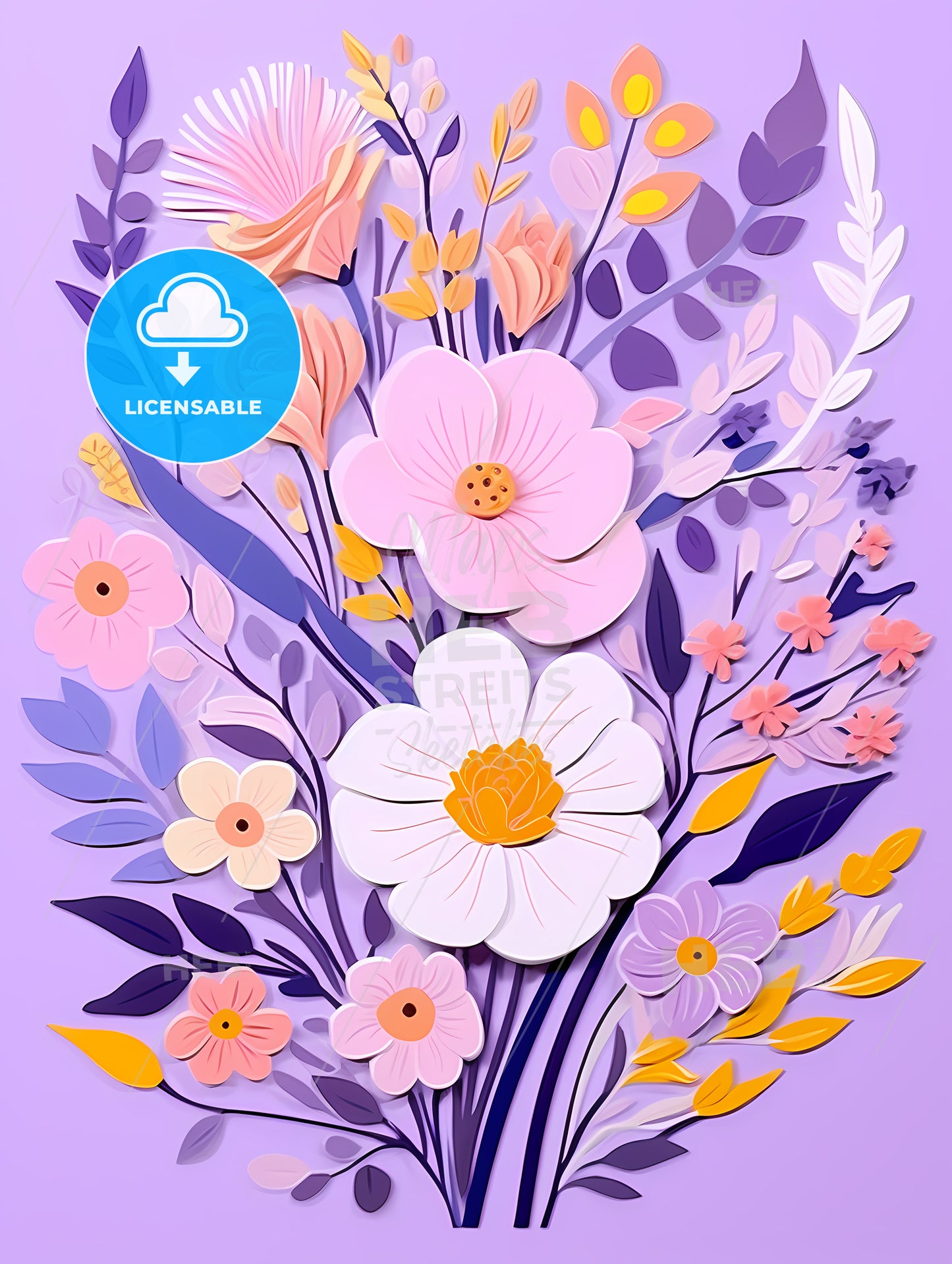 Paper Cut Out Of Flowers