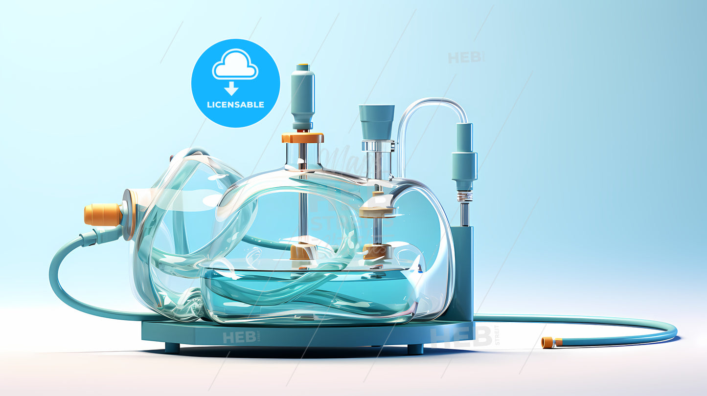 Glass Flask With Liquid Inside