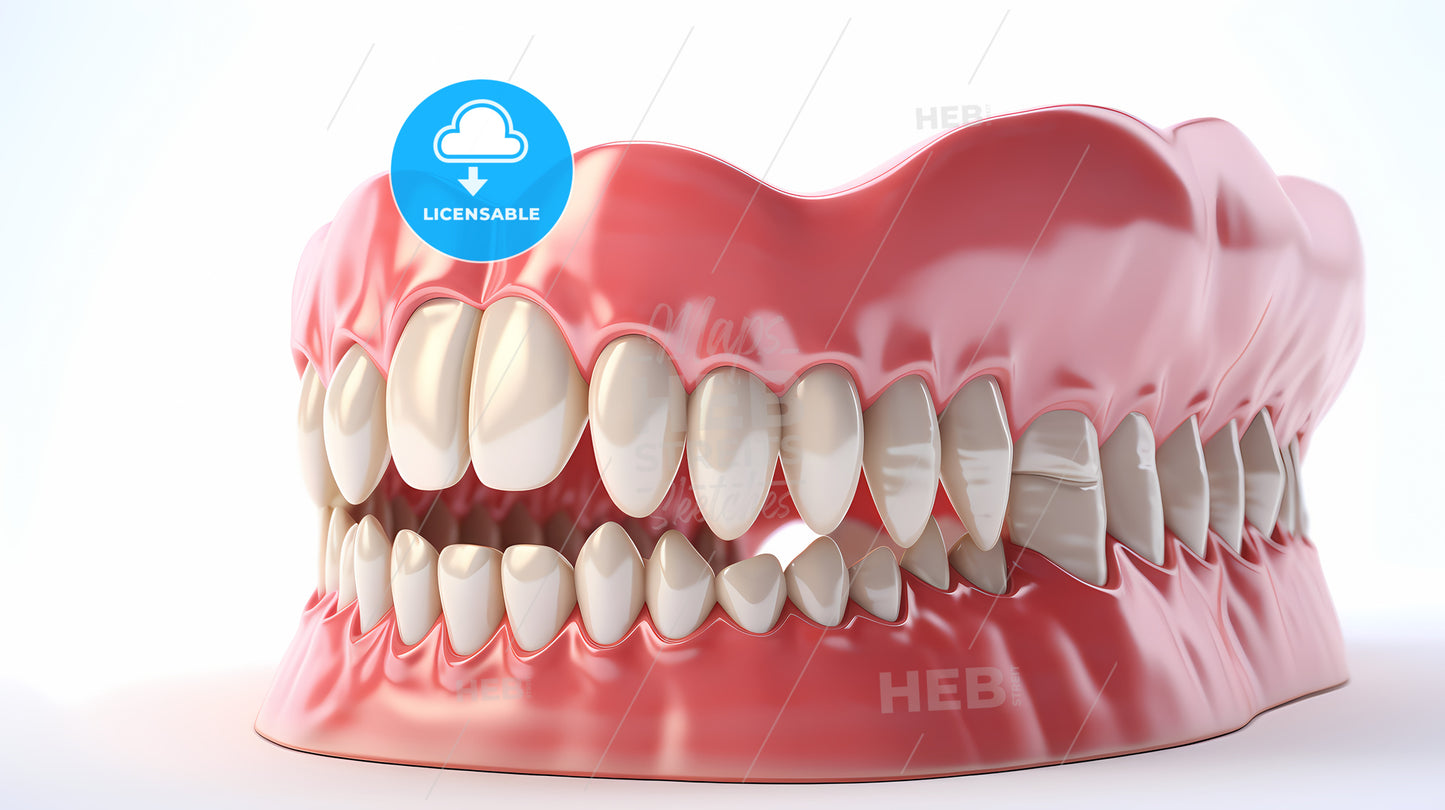 Close Up Of A Fake Teeth