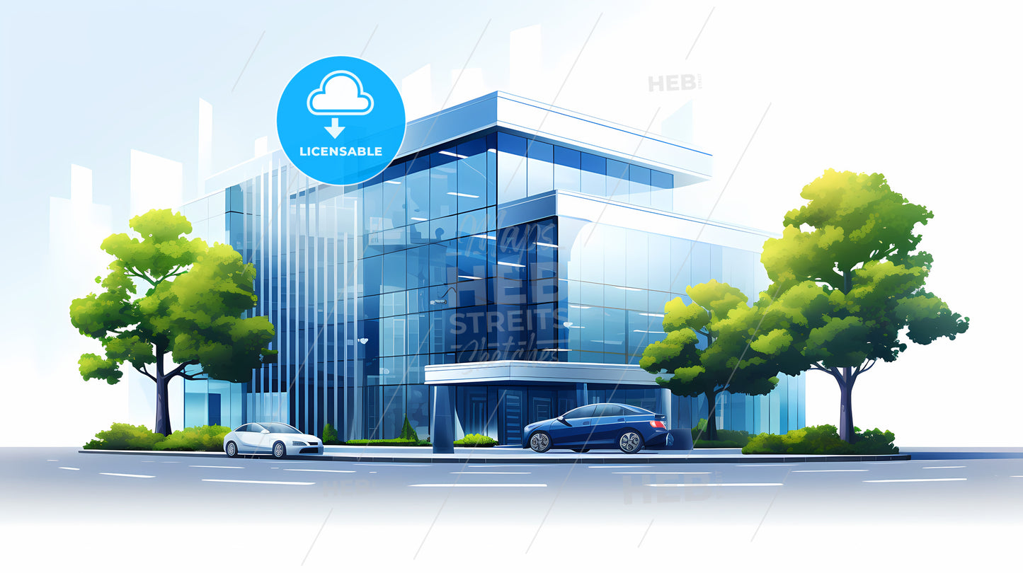 Building With Cars Parked In Front Of It