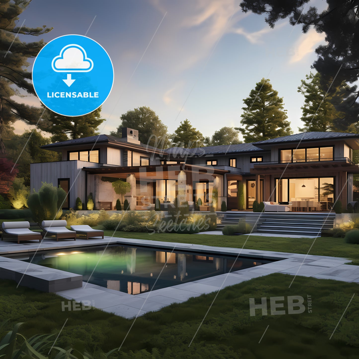 House With A Pool In The Back