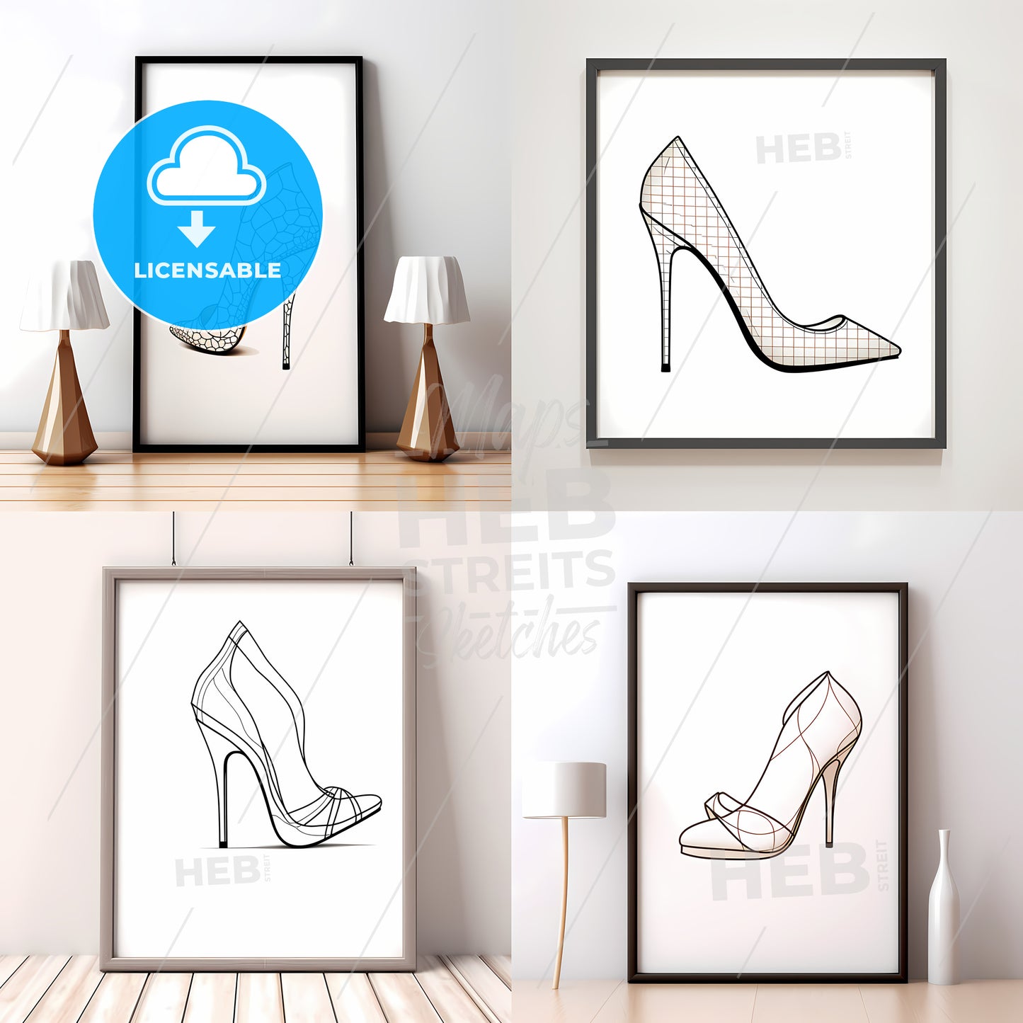 Collage Of Pictures Of Shoes