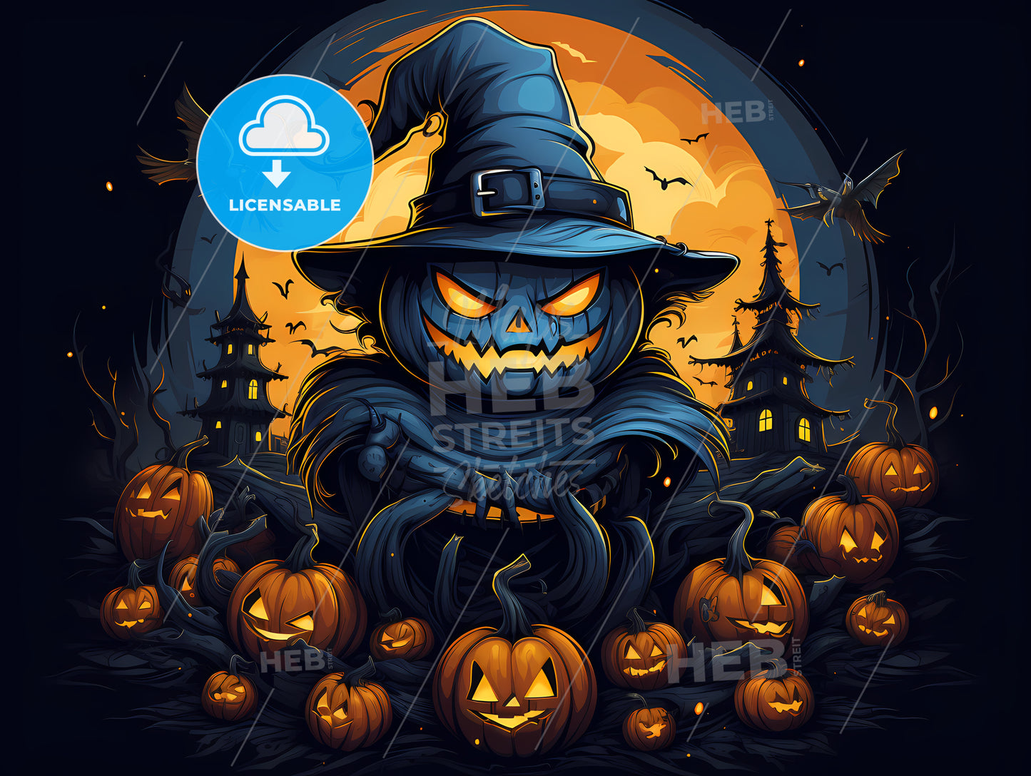 Cartoon Of A Pumpkin Character