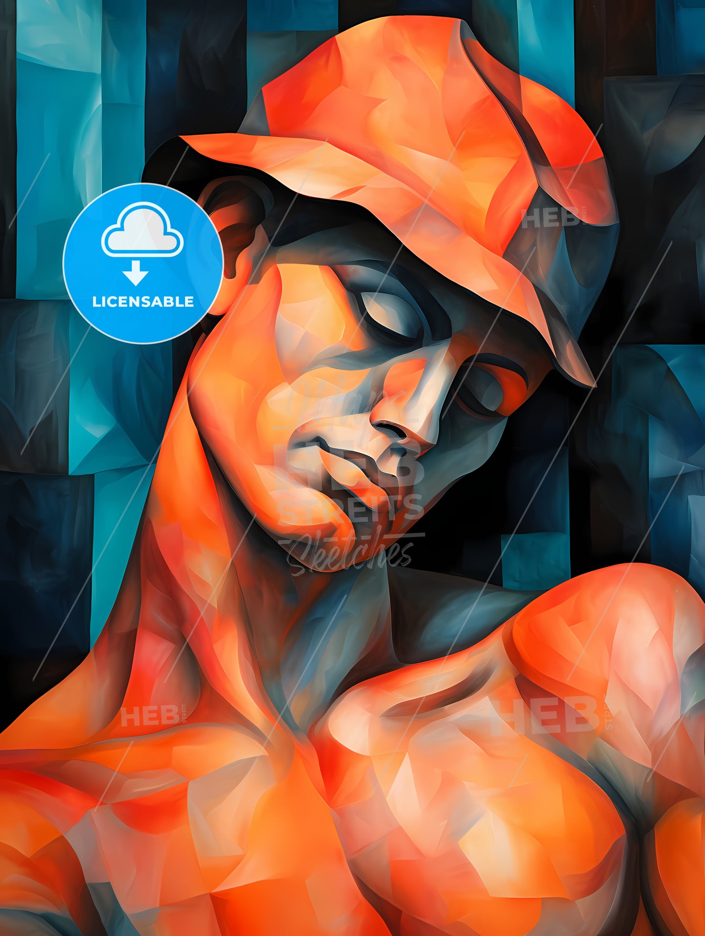 Painting Of A Man Wearing A Hat