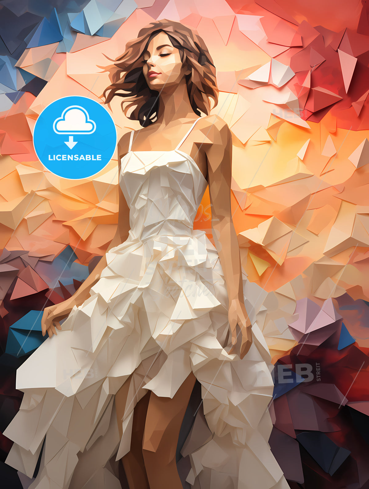 Woman In A White Dress