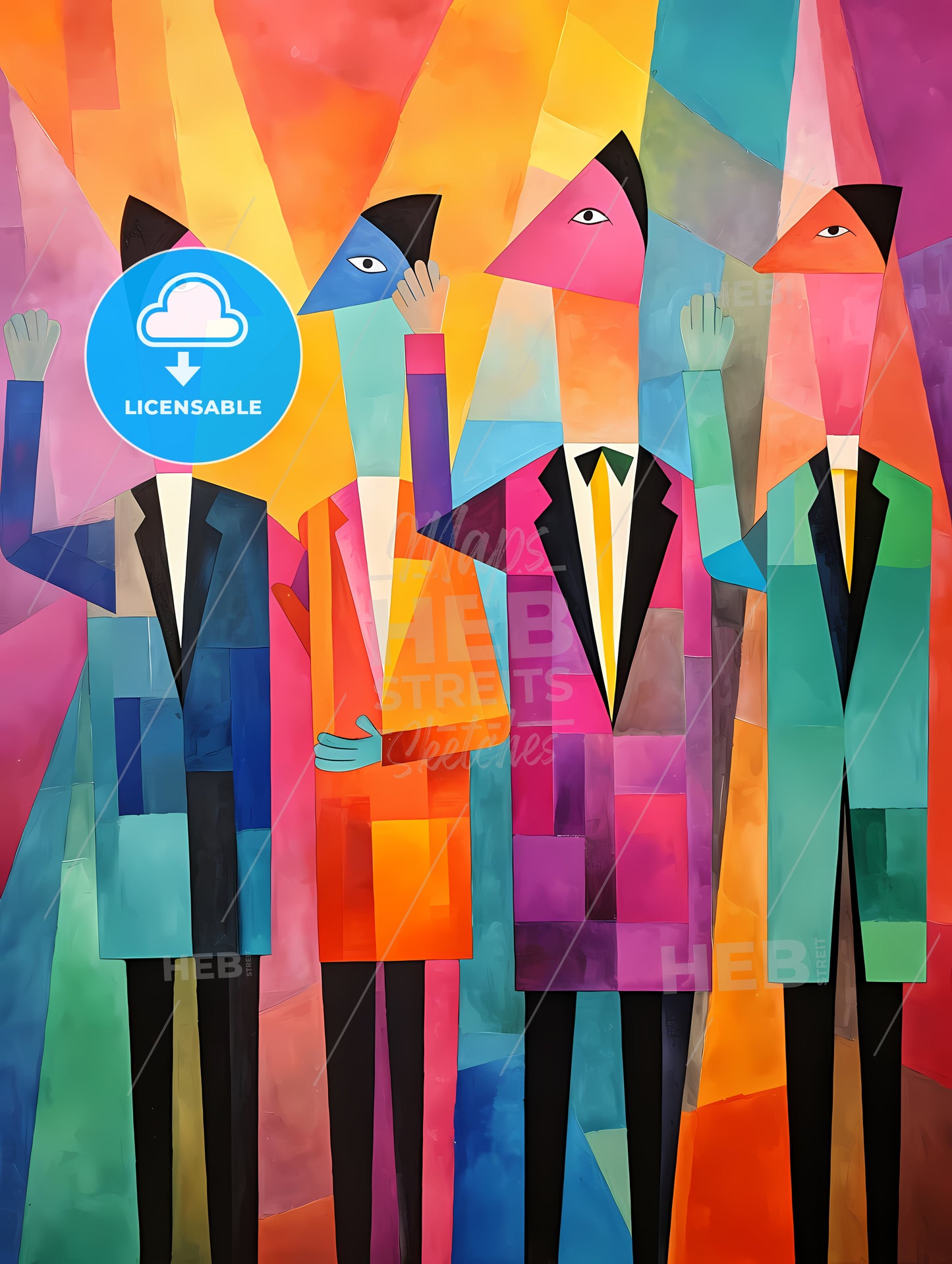 Group Of People In Suits