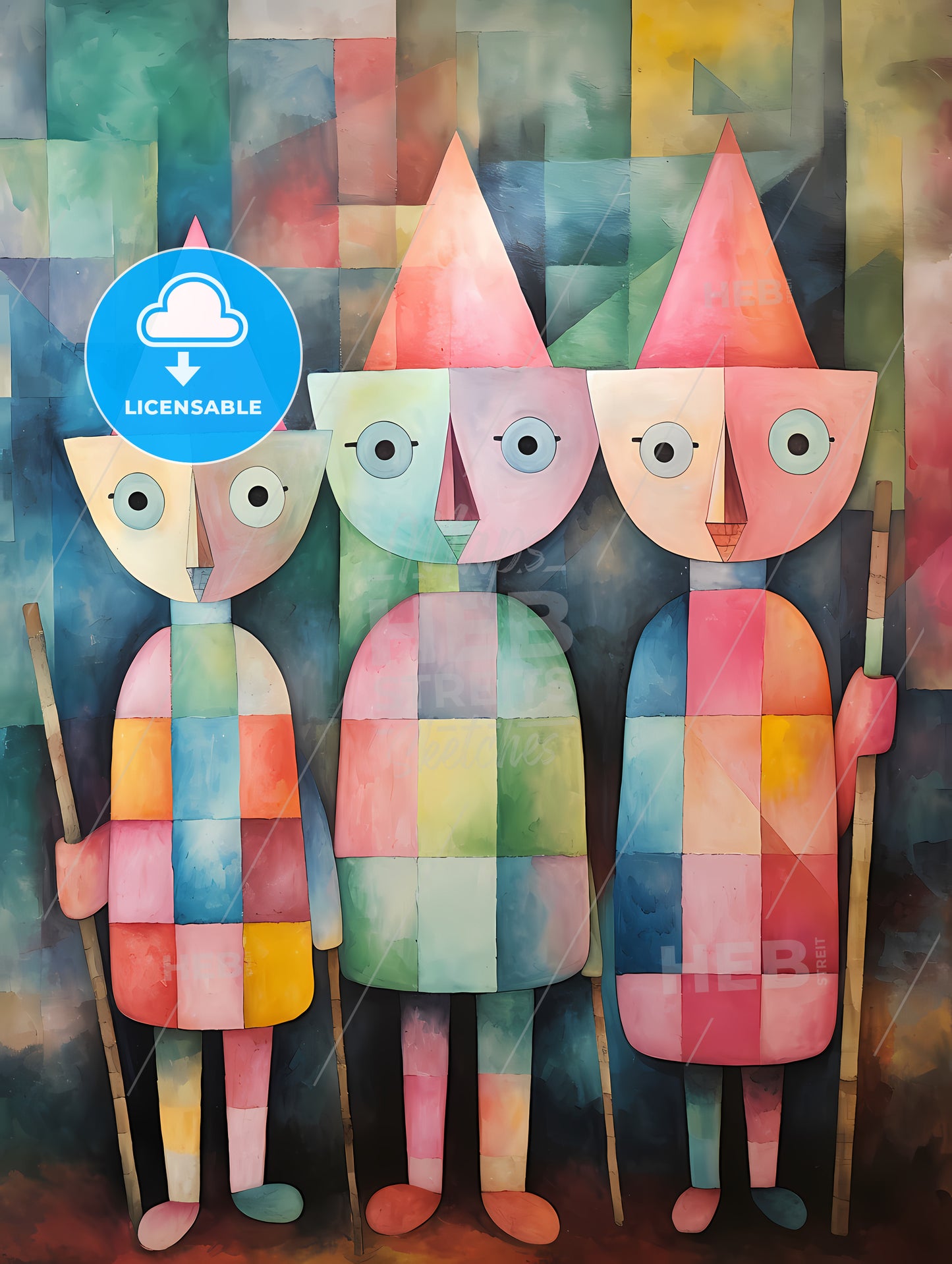 Group Of Colorful Figures