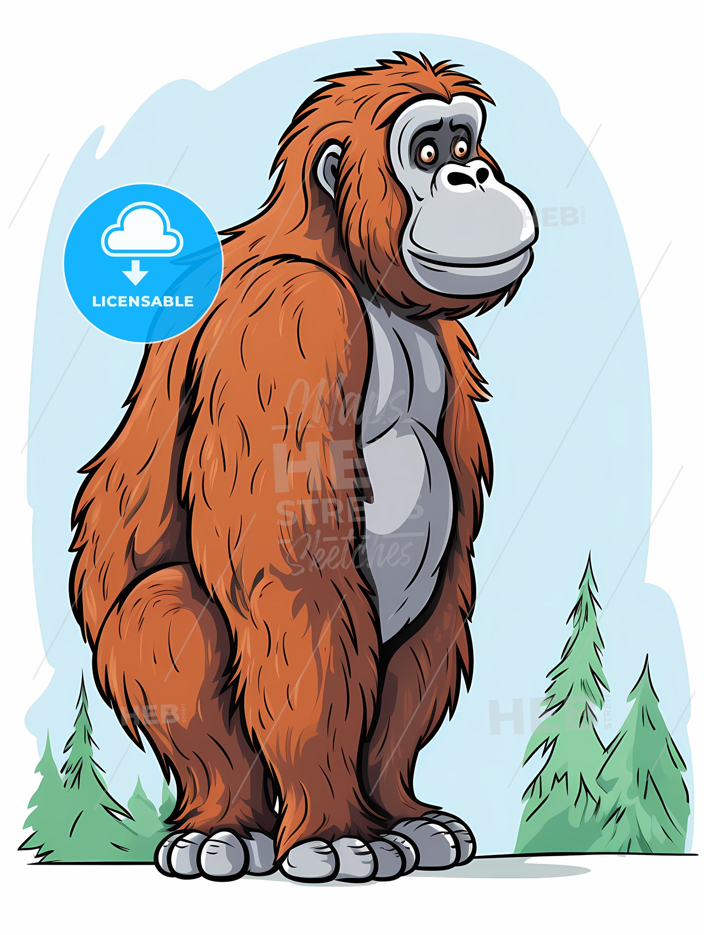 Cartoon Of A Gorilla